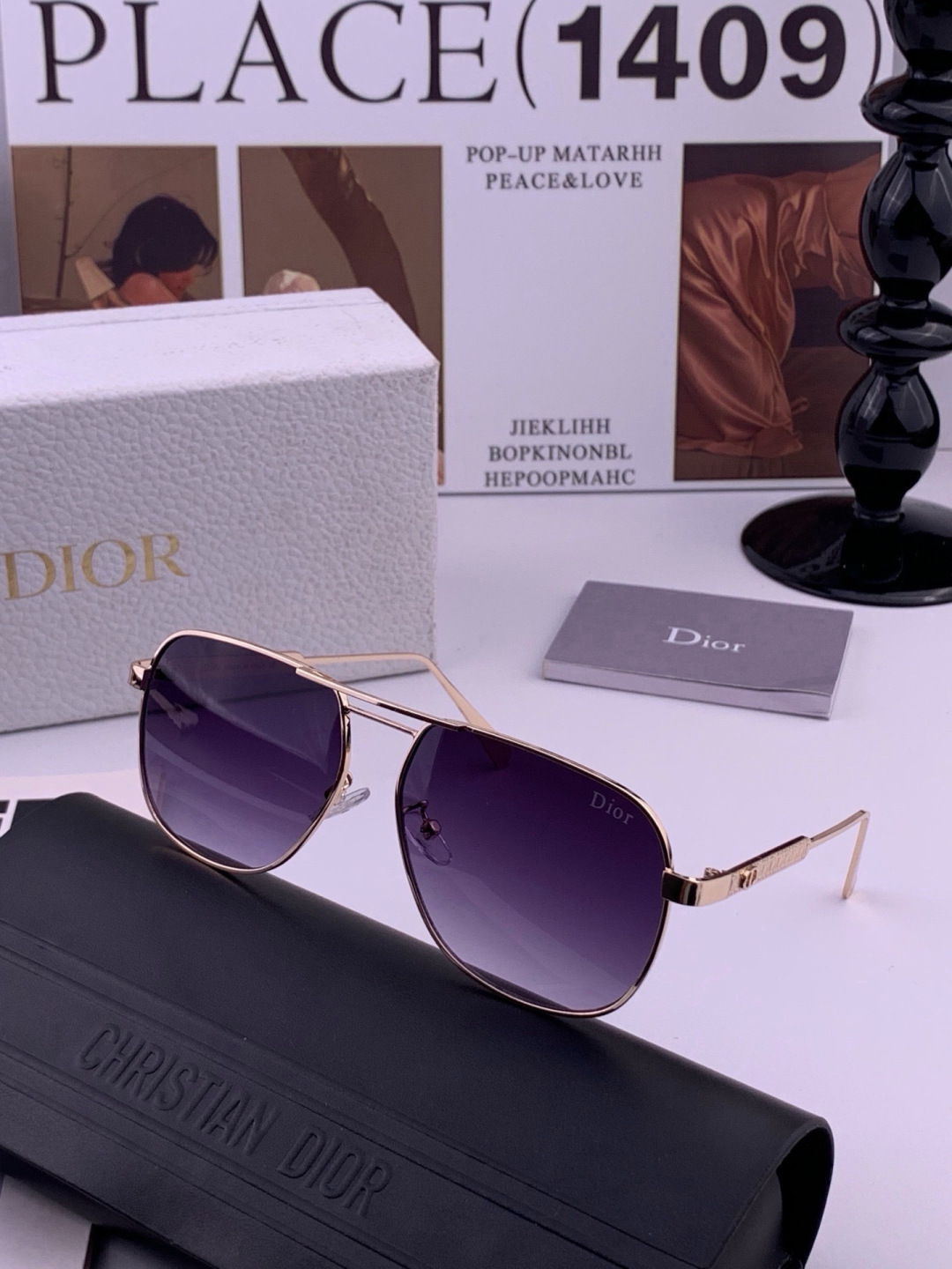 DIOR🌋☔️时尚太阳镜顶级奢侈品[强] 高品质[胜利][亲亲]🍦🍨 [得意] 气质非凡😄 🍫🍪女士开车墨镜[爱情] 型