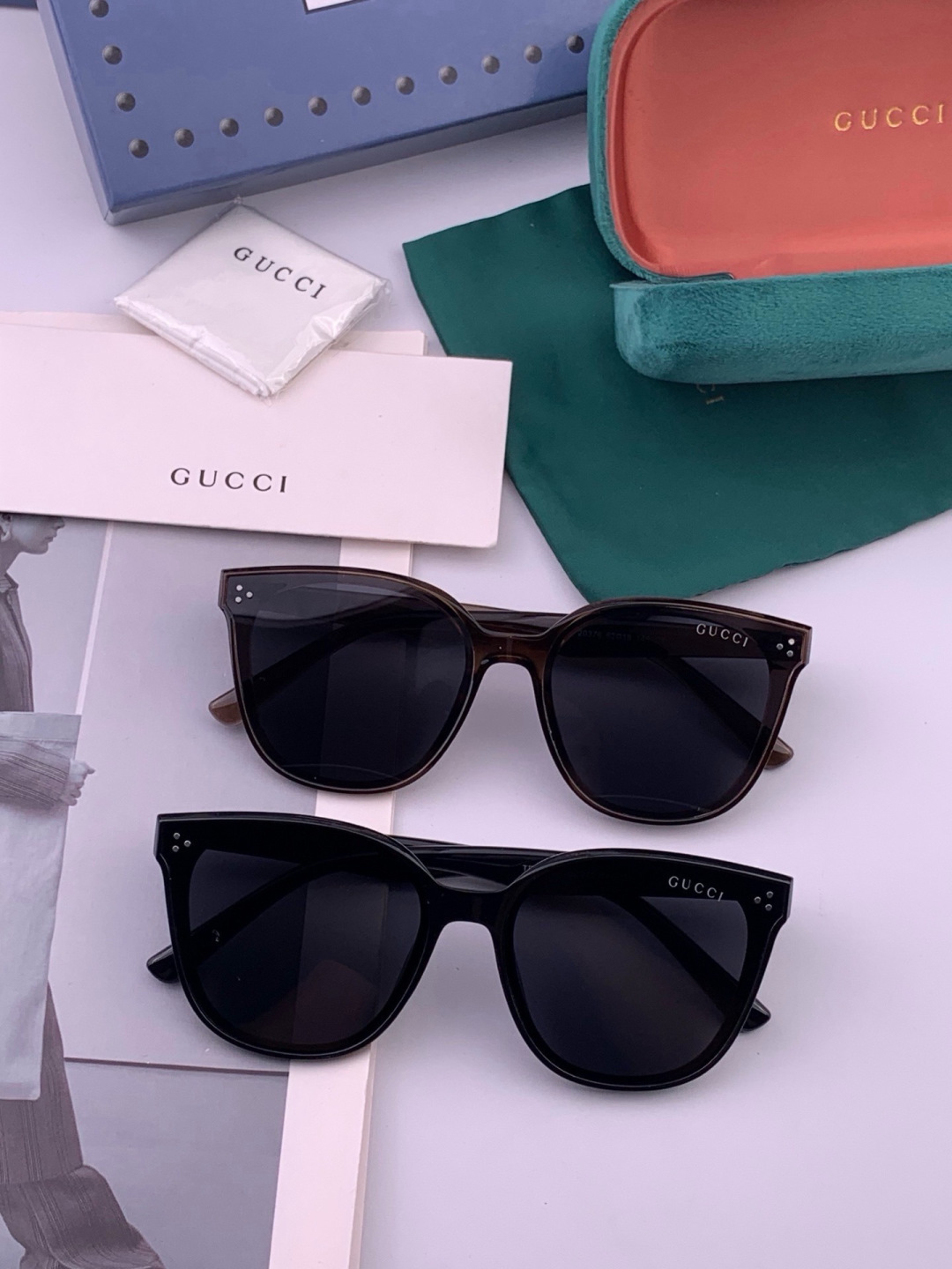 🔺 【GUCCI-偏光太阳镜】开春新款 潮流爆款 时尚偏光太阳镜 高品质 佩戴舒适 网红潮款墨镜 女士高清偏光太阳镜🕶️