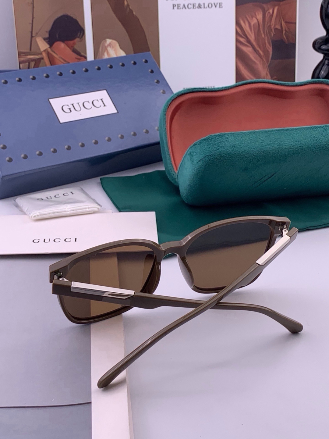 🔺 【GUCCI-偏光太阳镜】开春新款 潮流爆款 时尚偏光太阳镜 高品质 佩戴舒适 网红潮款墨镜 女士高清偏光太阳镜🕶️