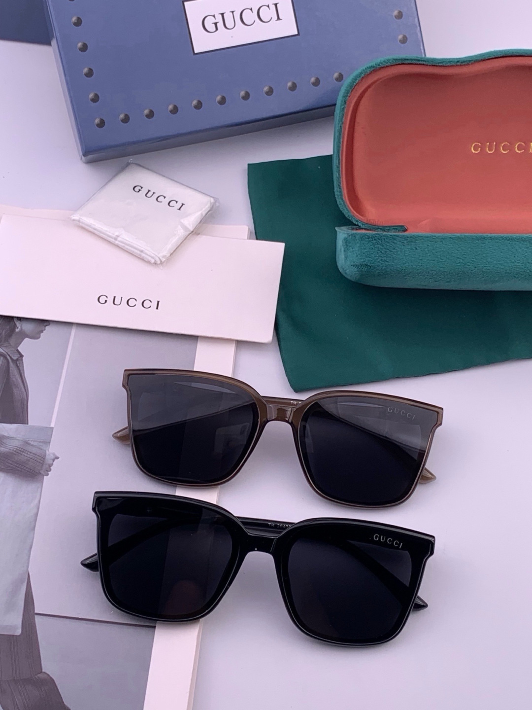 🔺 【GUCCI-偏光太阳镜】开春新款 潮流爆款 时尚偏光太阳镜 高品质 佩戴舒适 网红潮款墨镜 女士高清偏光太阳镜🕶️