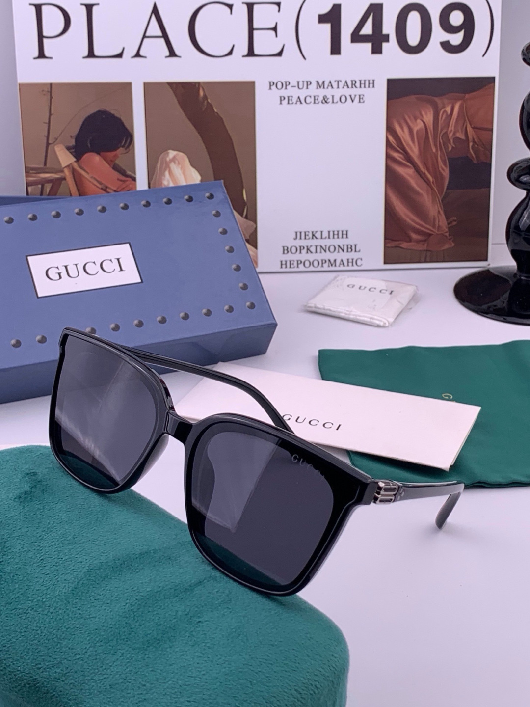 🔺 【GUCCI-偏光太阳镜】开春新款 潮流爆款 时尚偏光太阳镜 高品质 佩戴舒适 网红潮款墨镜 女士高清偏光太阳镜🕶️