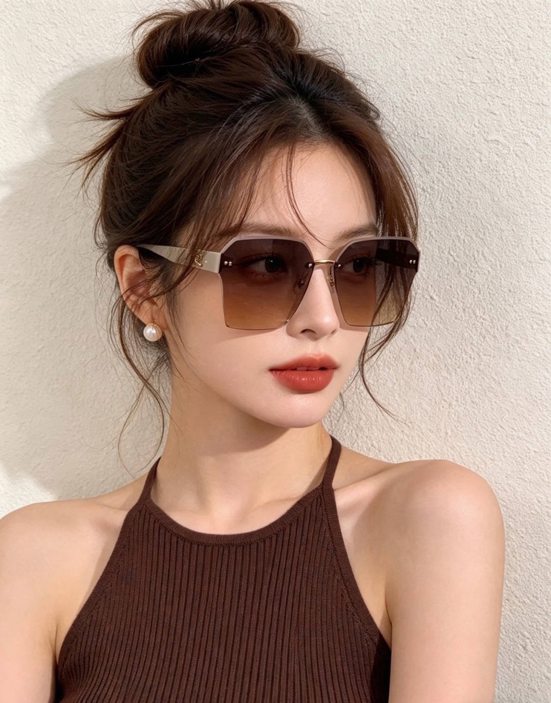 【CHANEL】香奈儿 新款潮流爆款 时尚方框太阳镜 佩戴舒适 网红潮款墨镜  女士高清加厚偏光太阳镜🕶️ 🎉高品质TR
