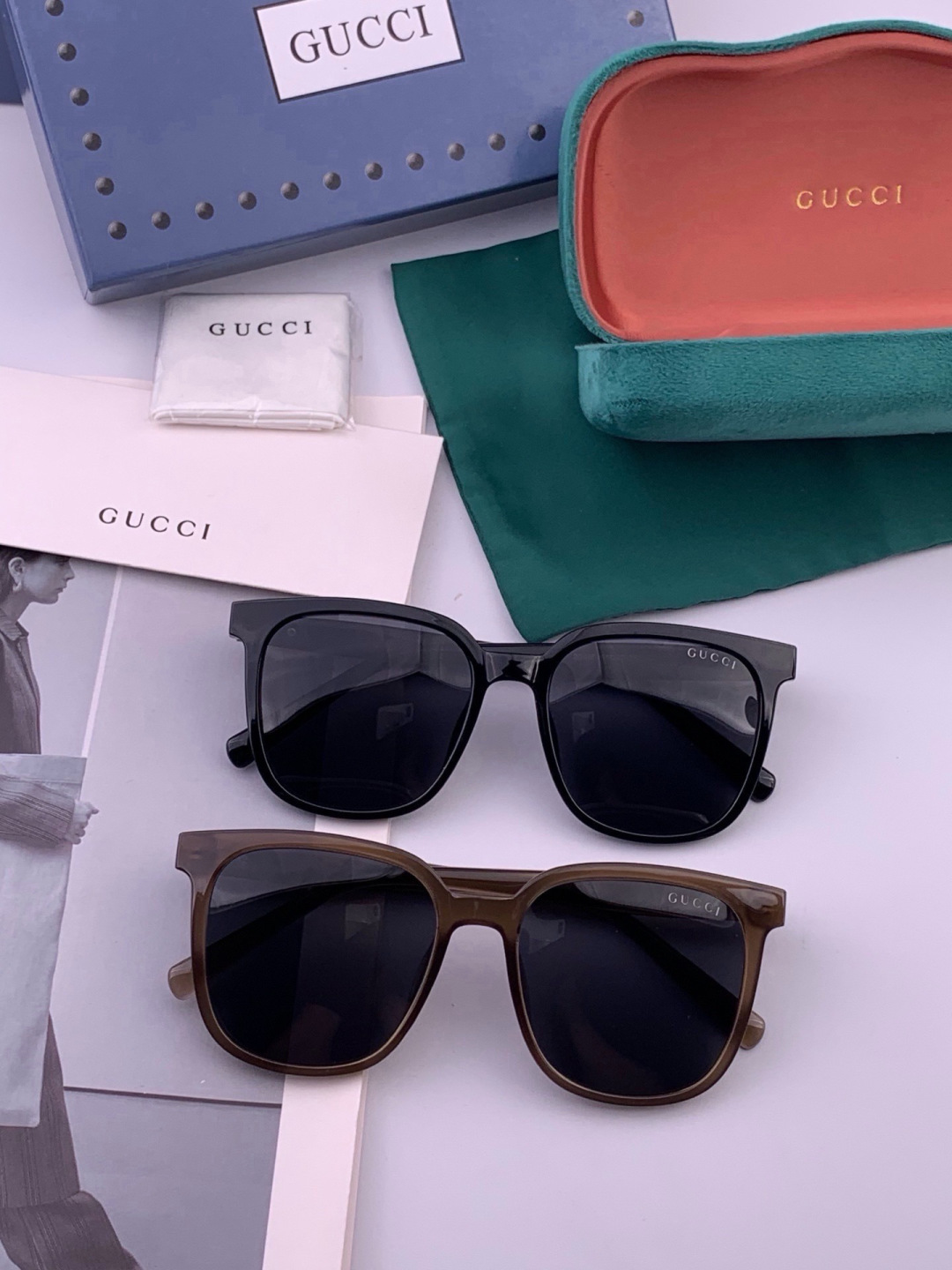 🔺 【GUCCI-偏光太阳镜】开春新款 潮流爆款 时尚偏光太阳镜 高品质 佩戴舒适 网红潮款墨镜 女士高清偏光太阳镜🕶️