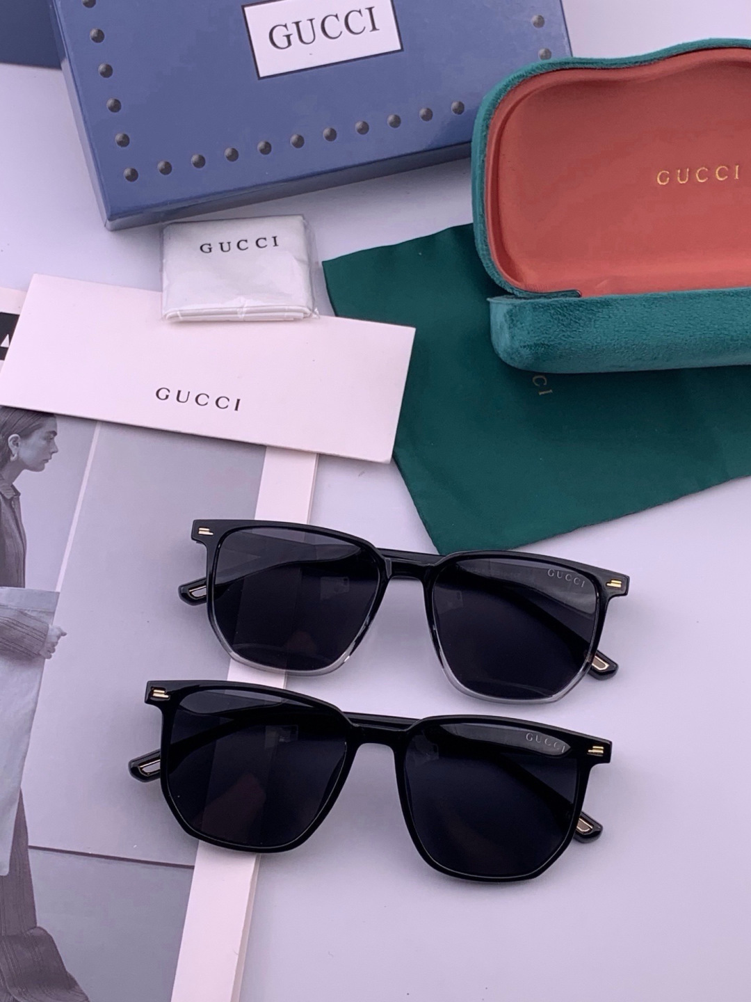 🔺 【GUCCI-偏光太阳镜】开春新款 潮流爆款 时尚偏光太阳镜 高品质 佩戴舒适 网红潮款墨镜 女士高清偏光太阳镜🕶️