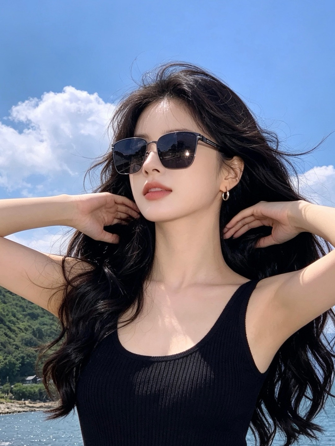 ♦️LV 新款男女情侣款太阳镜多边形墨镜iP电镀永不褪色 超轻超有弹性整幅眼镜无螺丝重要的是压不坏 高清镜片、精湛的工艺