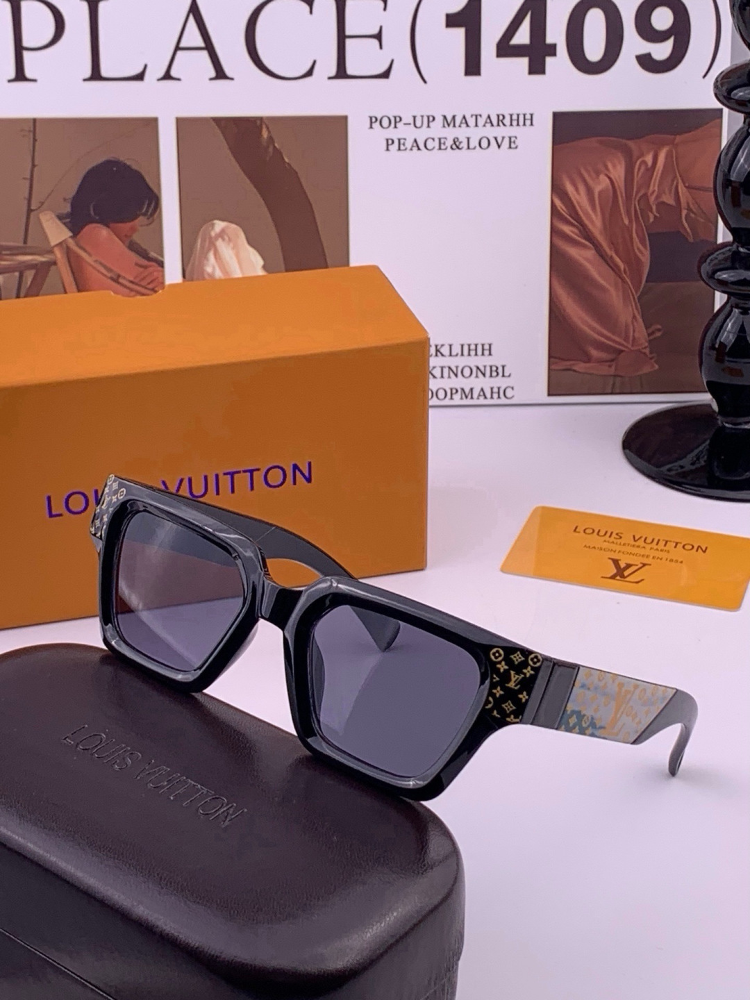 🔺LV🔻早春新款，众多明星同款[色]LV‼️‼️新款大框墨镜 ，🌈🌈宝丽来超清太阳镜🔝🔝型号：L37000