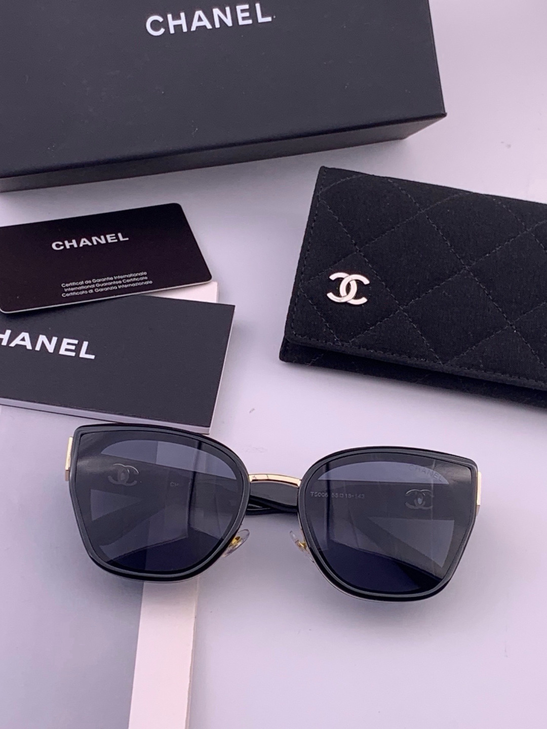【CHANEL】香奈儿 新款潮流爆款 时尚圆框太阳镜 佩戴舒适 网红潮款墨镜  女士高清加厚偏光太阳镜🕶️ 🎉高品质TR