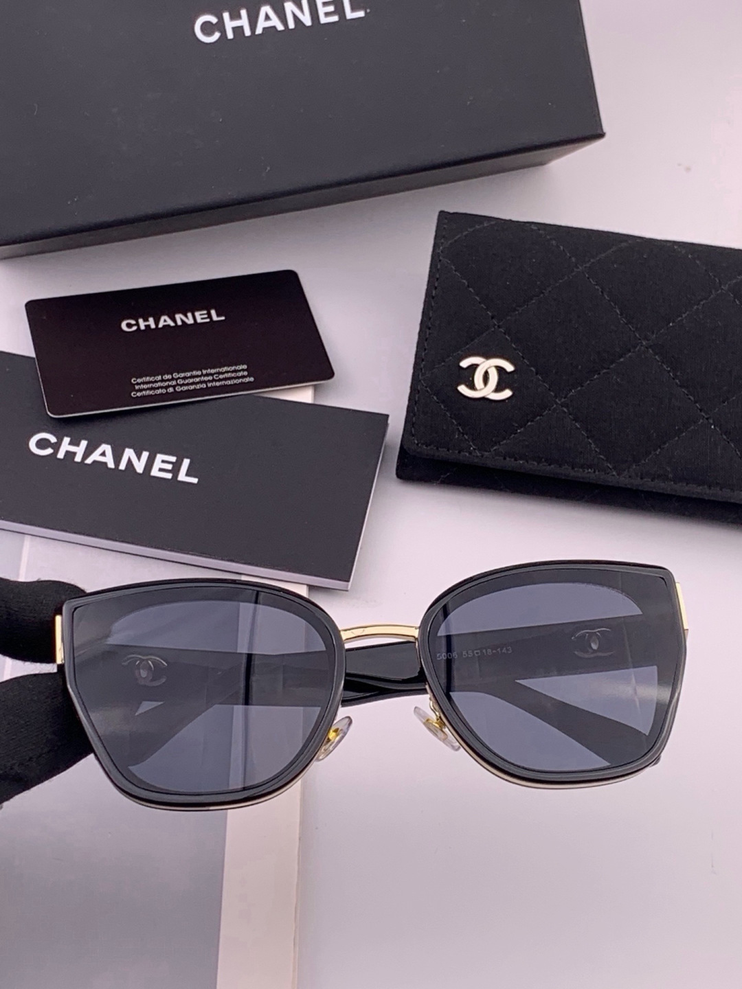 【CHANEL】香奈儿 新款潮流爆款 时尚圆框太阳镜 佩戴舒适 网红潮款墨镜  女士高清加厚偏光太阳镜🕶️ 🎉高品质TR