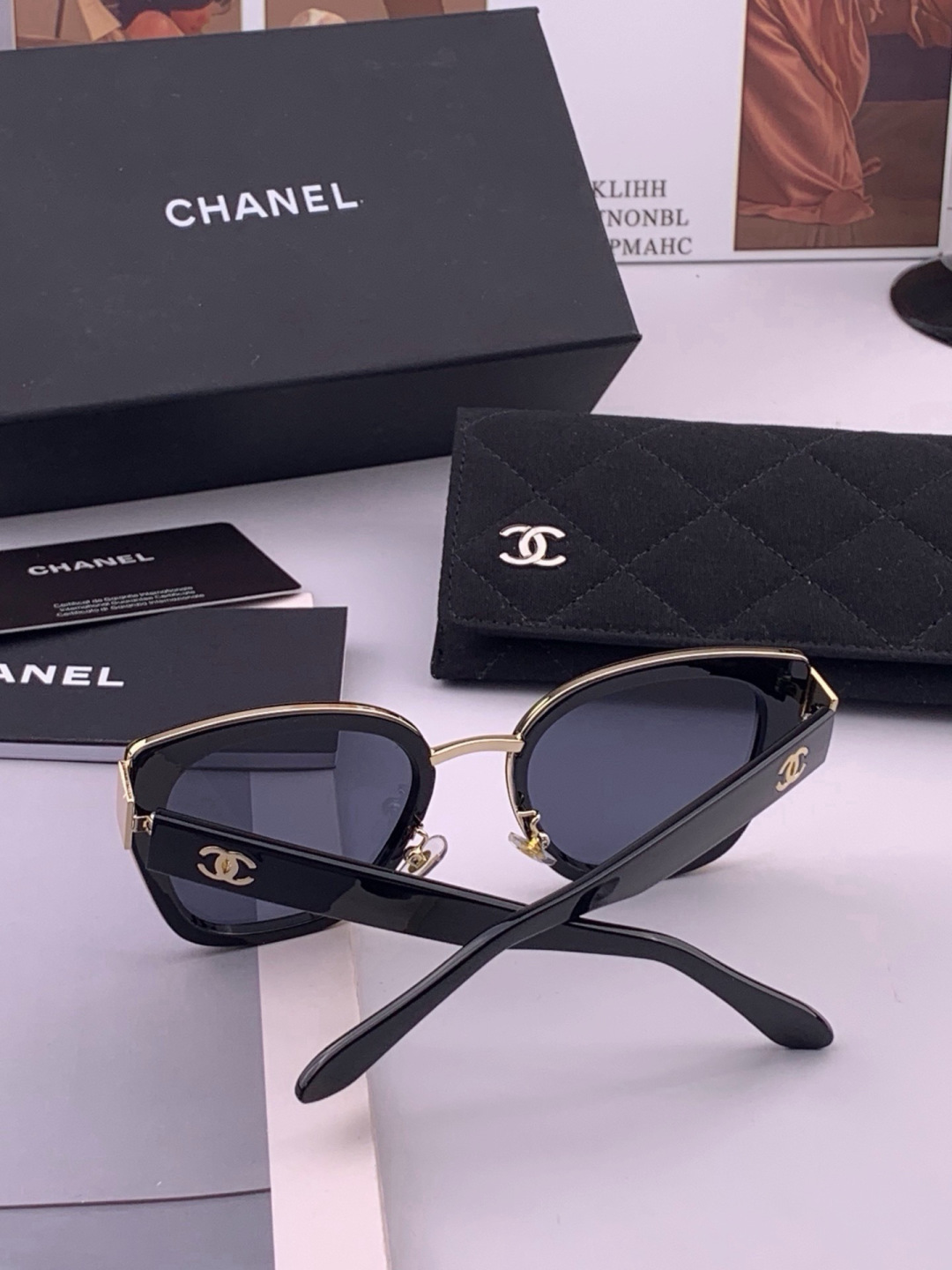 【CHANEL】香奈儿 新款潮流爆款 时尚圆框太阳镜 佩戴舒适 网红潮款墨镜  女士高清加厚偏光太阳镜🕶️ 🎉高品质TR