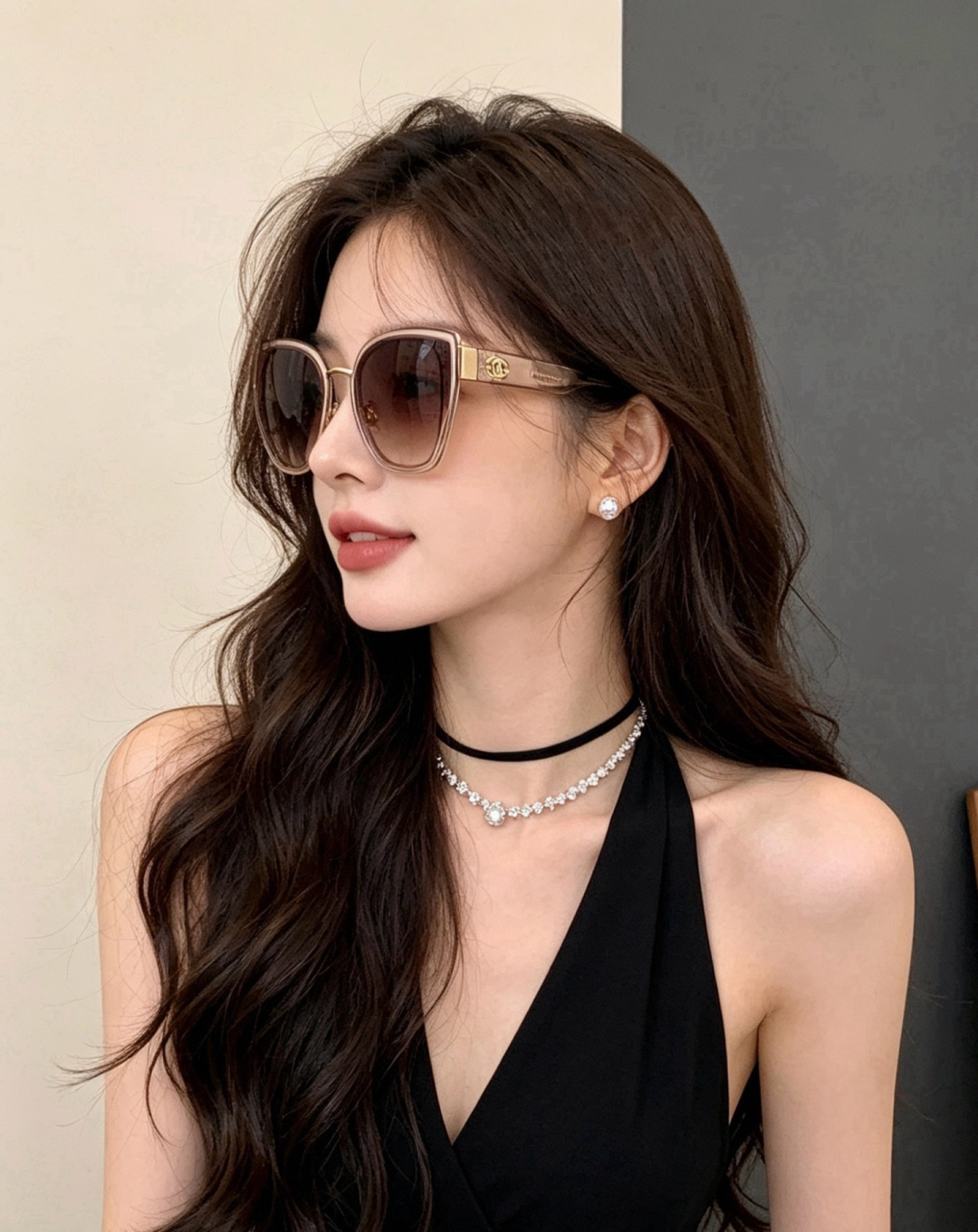 【CHANEL】香奈儿 新款潮流爆款 时尚圆框太阳镜 佩戴舒适 网红潮款墨镜  女士高清加厚偏光太阳镜🕶️ 🎉高品质TR