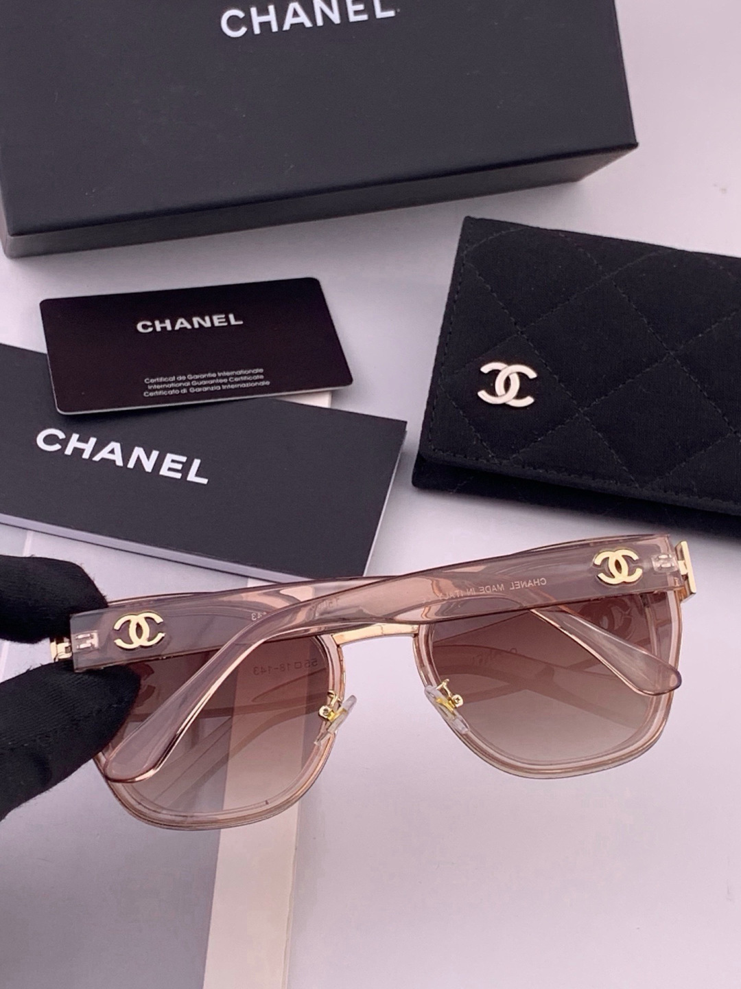【CHANEL】香奈儿 新款潮流爆款 时尚圆框太阳镜 佩戴舒适 网红潮款墨镜  女士高清加厚偏光太阳镜🕶️ 🎉高品质TR