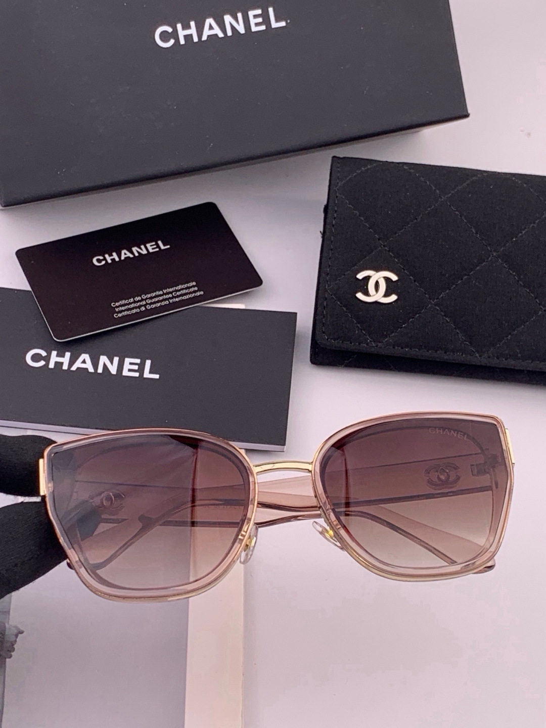 【CHANEL】香奈儿 新款潮流爆款 时尚圆框太阳镜 佩戴舒适 网红潮款墨镜  女士高清加厚偏光太阳镜🕶️ 🎉高品质TR