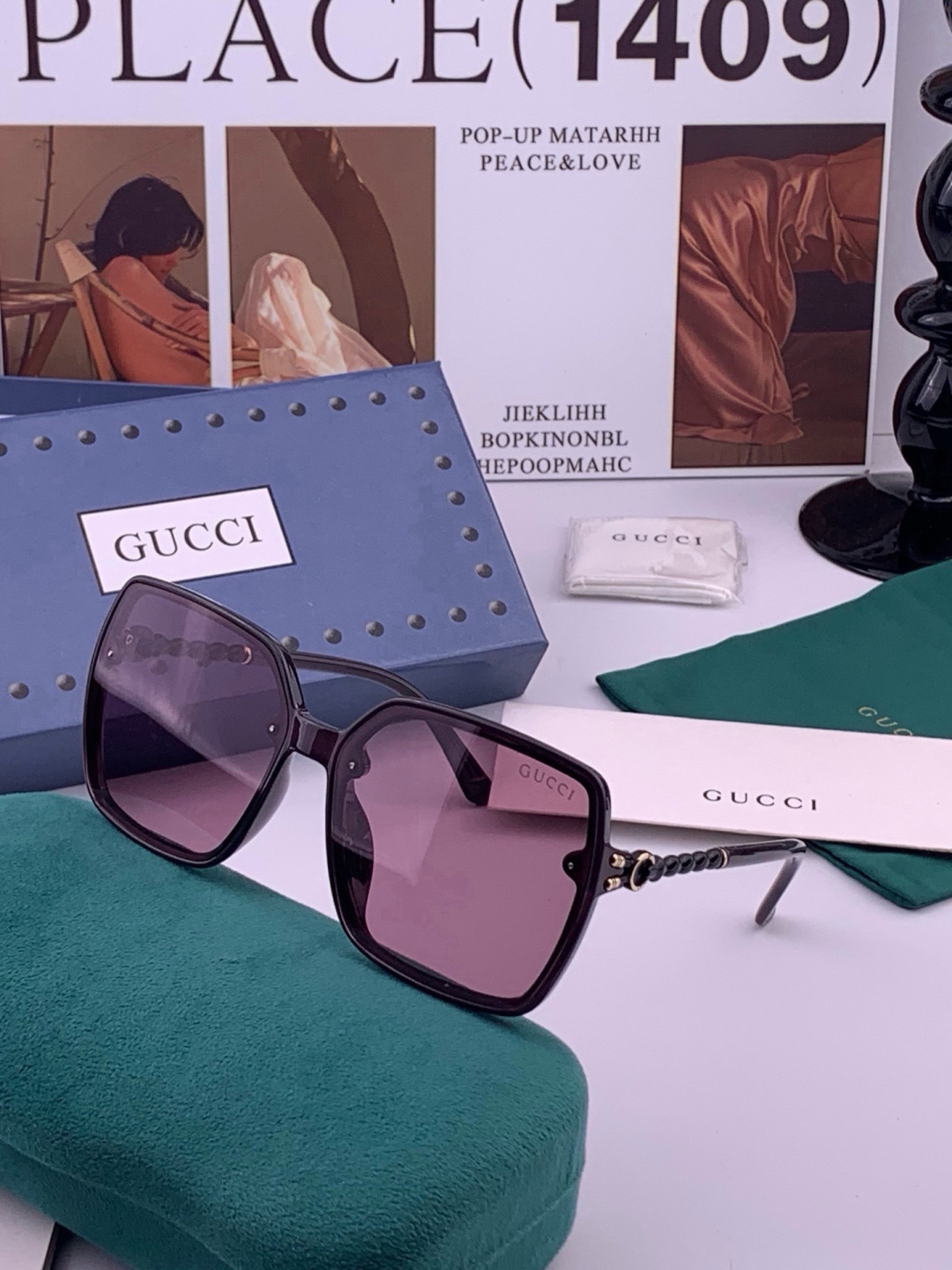 🔺GUCCI🔻古驰 GG圆框太阳镜 完美品质 🎓独特设计  适合各种脸型 亮相时装周 超时尚百搭 实物精致  情侣款 男