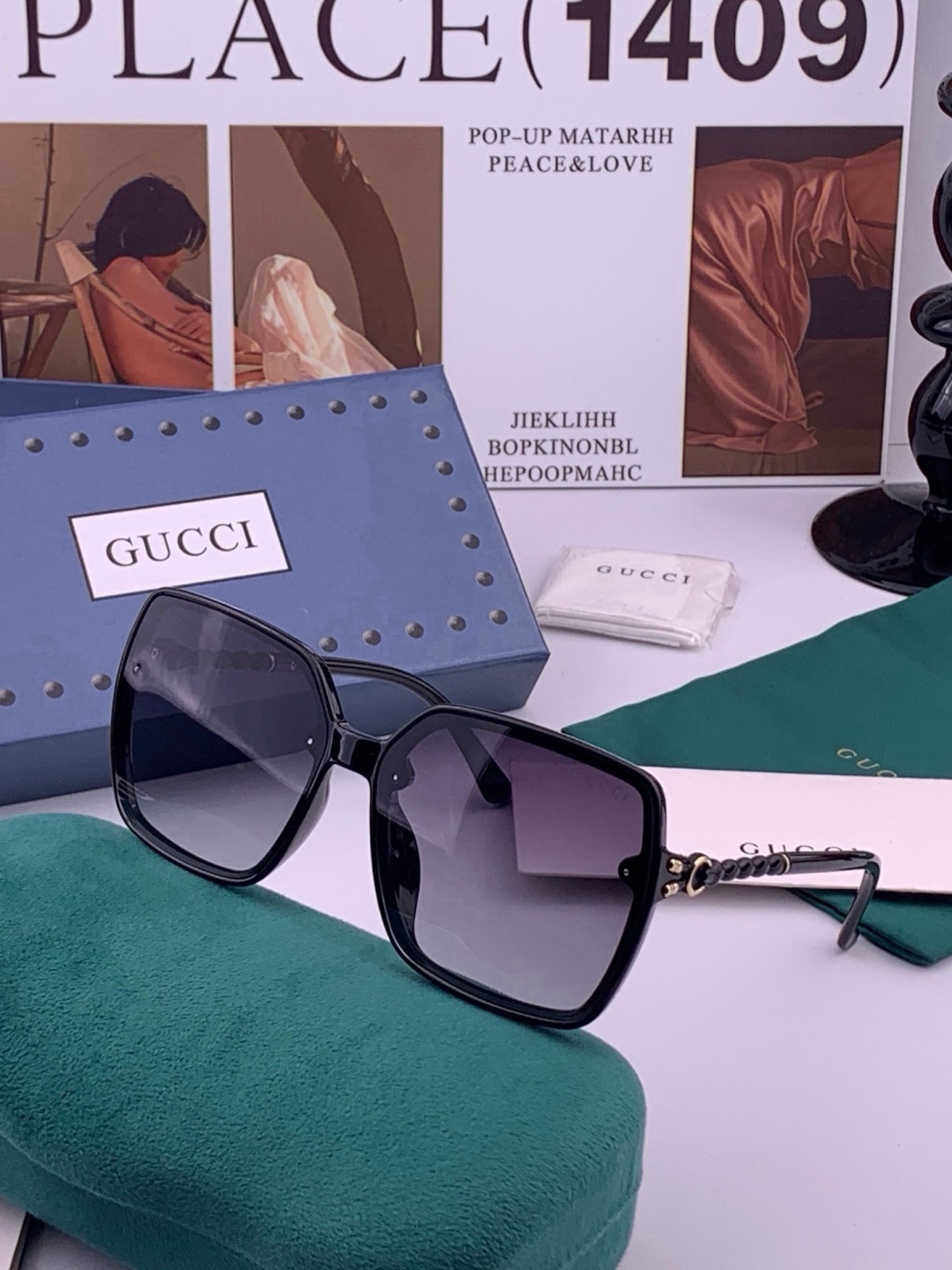 🔺GUCCI🔻古驰 GG圆框太阳镜 完美品质 🎓独特设计  适合各种脸型 亮相时装周 超时尚百搭 实物精致  情侣款 男