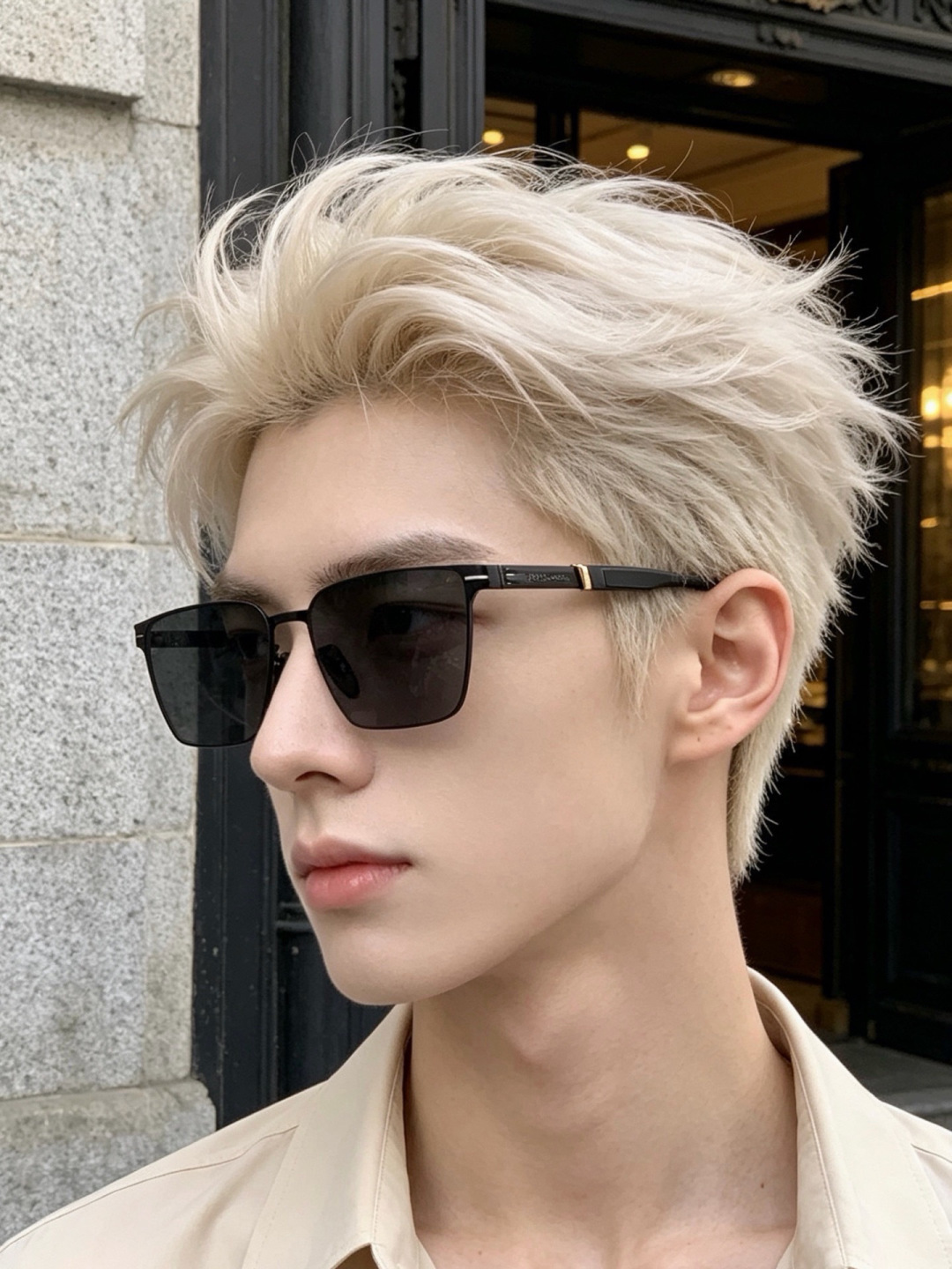 ♦️LV  新款男女情侣款太阳镜多边形墨镜iP电镀永不褪色 超轻超有弹性整幅眼镜无螺丝重要的是压不坏 高清尼龙镜片、精湛