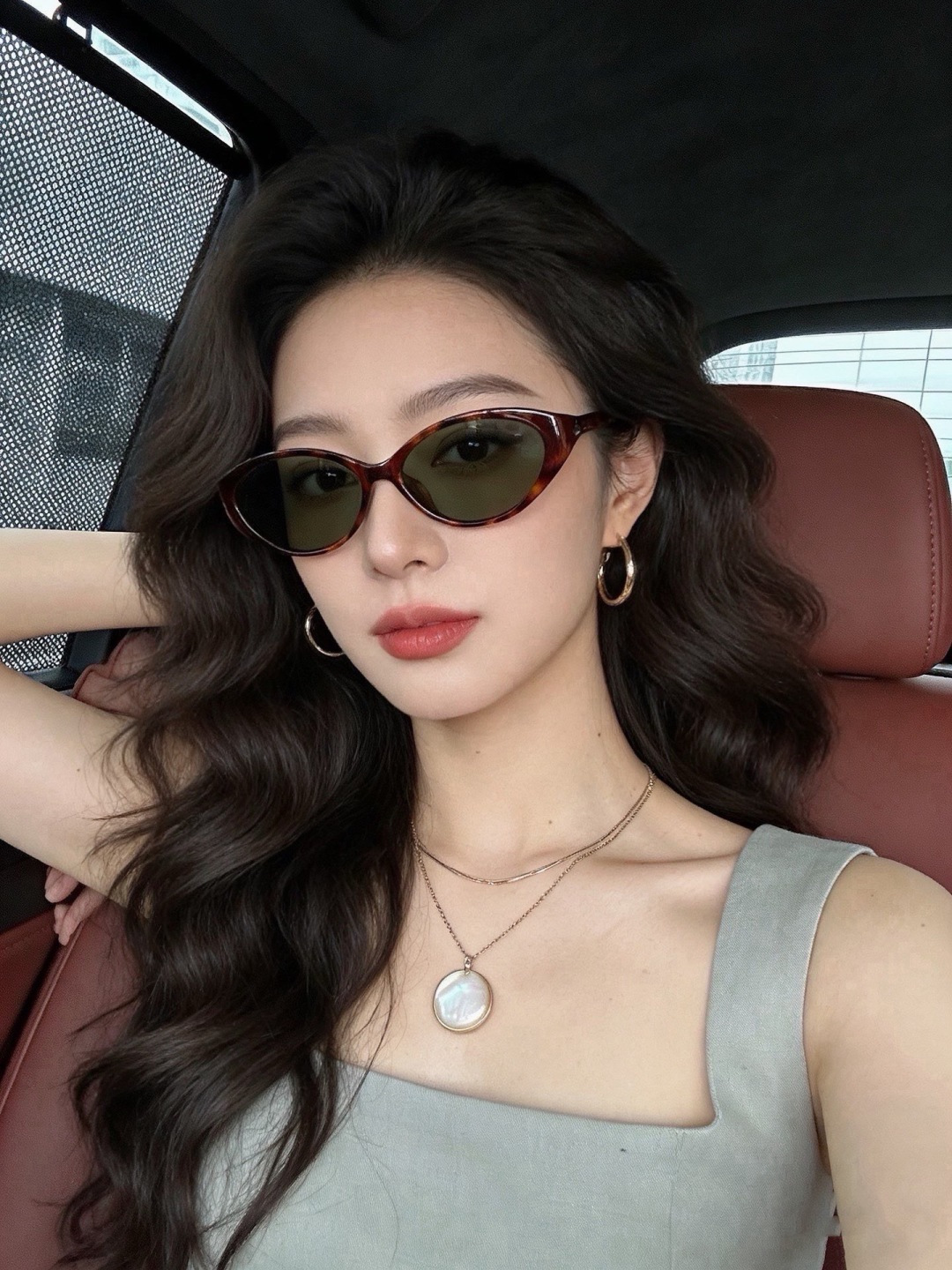 🔺 【GUCCI】开春新款 潮流爆款 时尚偏光太阳镜 高品质 佩戴舒适 网红潮款墨镜 女士高清尼龙偏光太阳镜🕶️ 🎉高品