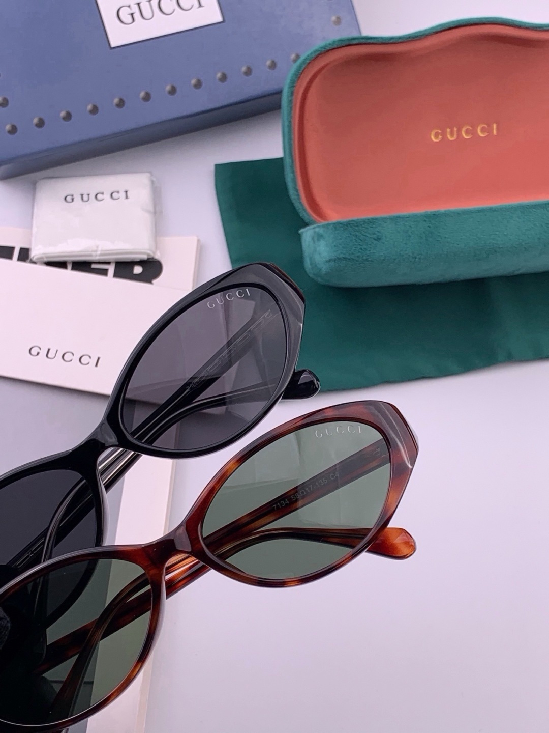 🔺 【GUCCI】开春新款 潮流爆款 时尚偏光太阳镜 高品质 佩戴舒适 网红潮款墨镜 女士高清尼龙偏光太阳镜🕶️ 🎉高品