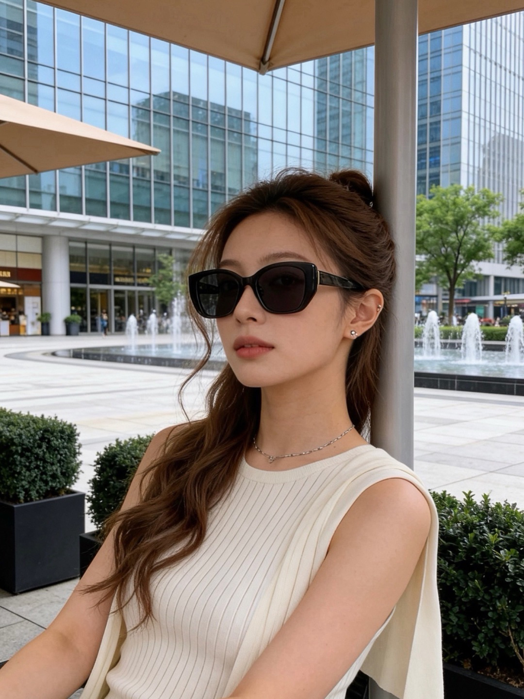 GUCCI  新款偏光太眼镜，情侣款时尚方框太阳镜佩戴舒适网红潮流款墨镜，大气女人范儿，大脸小脸都好看 ！型号：G799