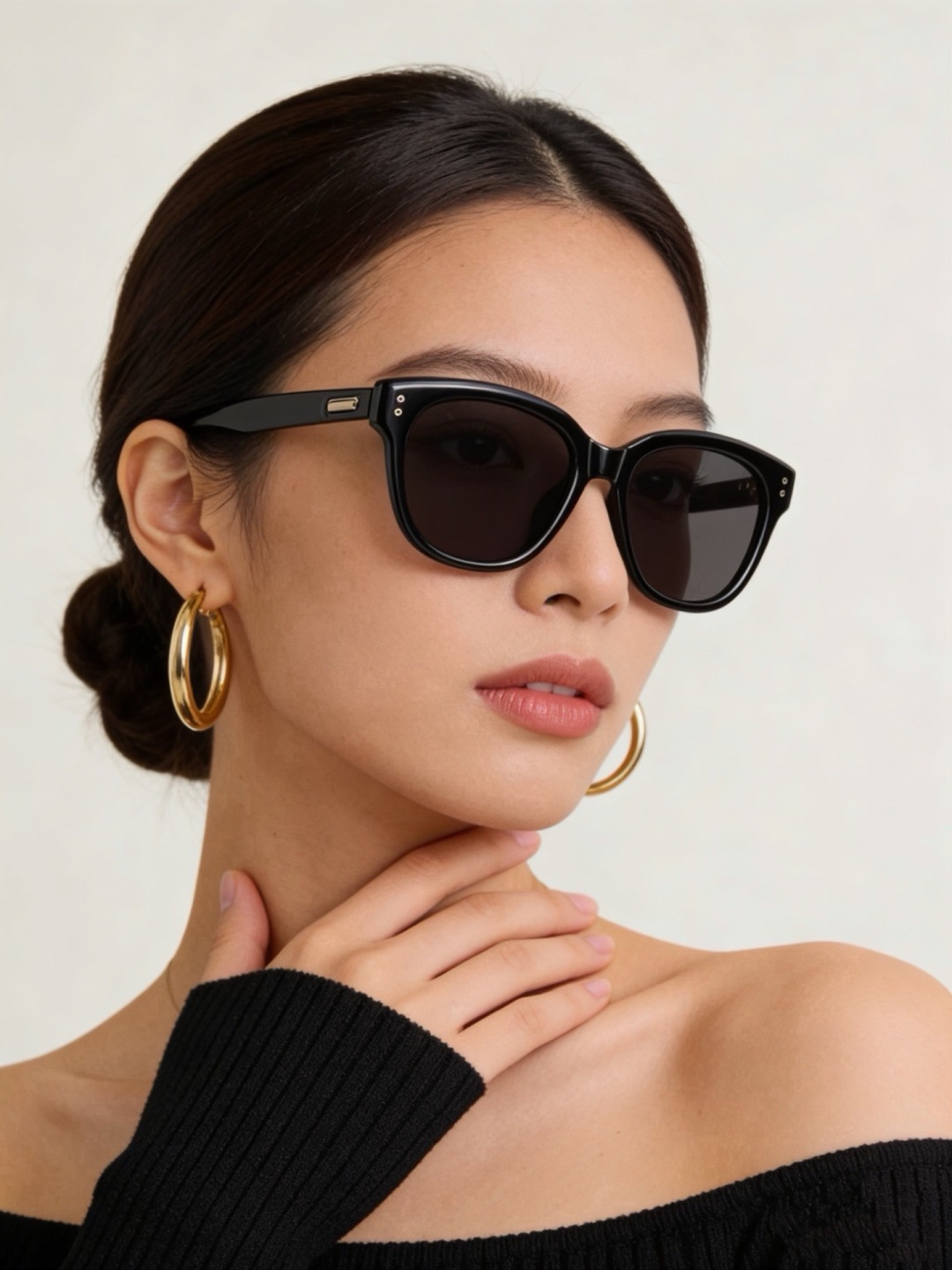 🔺 【GUCCI】开春新款 潮流爆款 时尚方框偏光太阳镜 高品质 佩戴舒适 网红潮款墨镜 女士高清尼龙偏光太阳镜🕶️ 🎉
