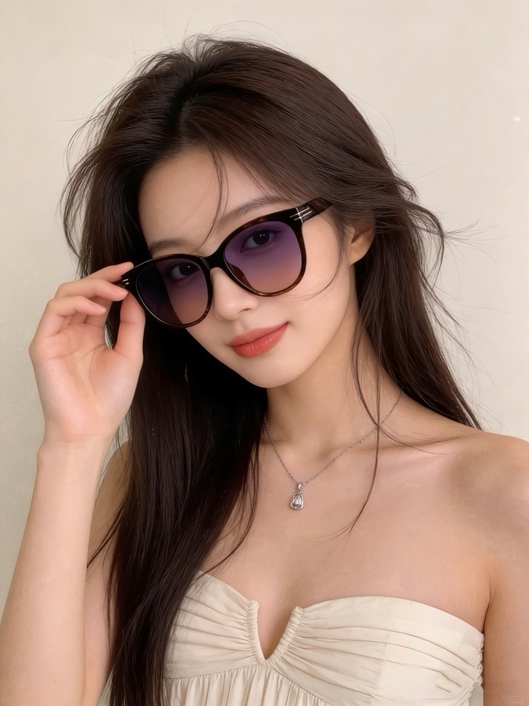 GUCCI  新款偏光太眼镜，情侣款时尚方框太阳镜佩戴舒适网红潮流款墨镜，大气女人范儿，大脸小脸都好看 ！型号：G223