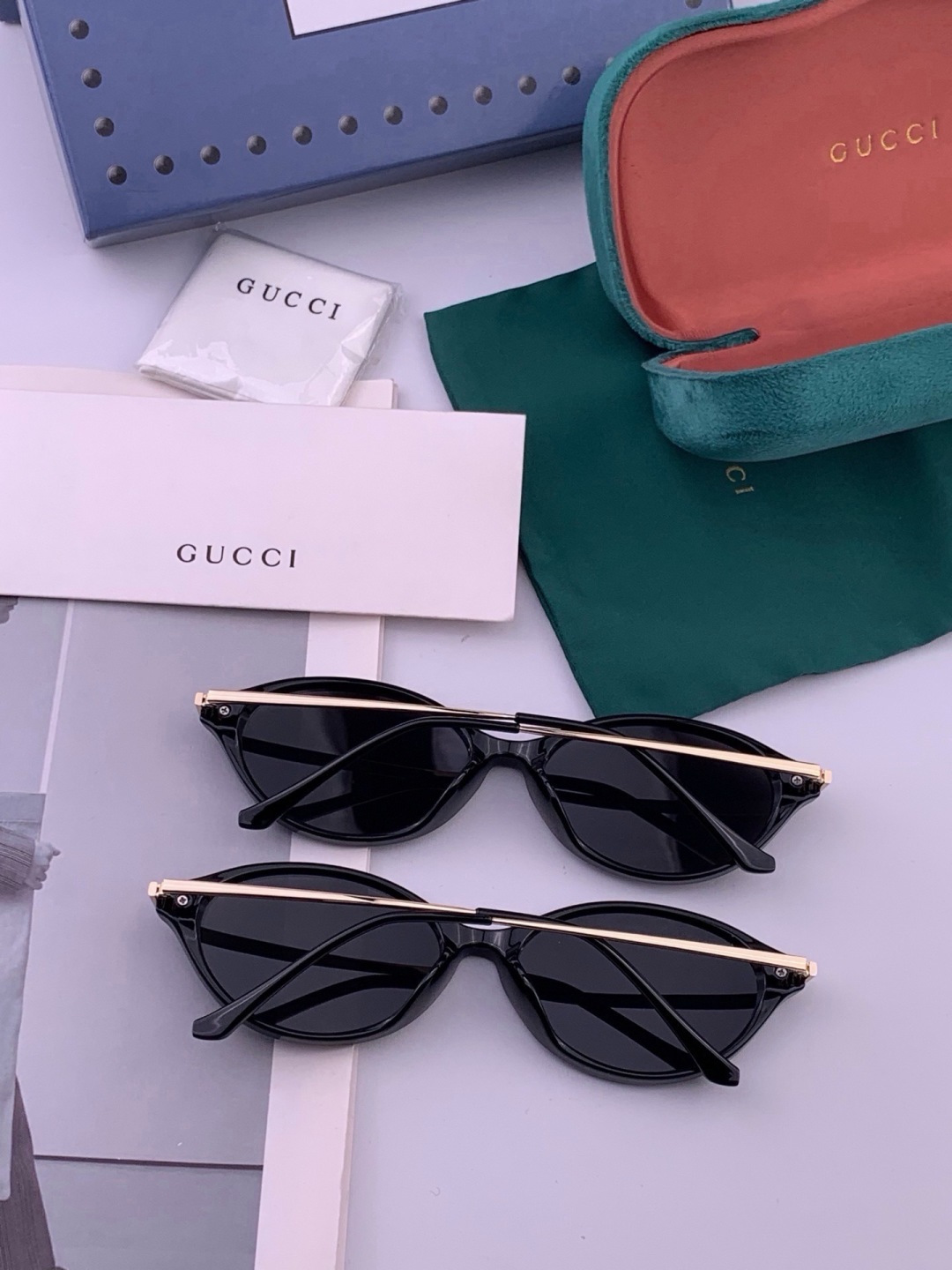 🔺 【GUCCI】开春新款 潮流爆款 时尚偏光太阳镜 高品质 佩戴舒适 网红潮款墨镜 女士高清尼龙偏光太阳镜🕶️ 🎉高品