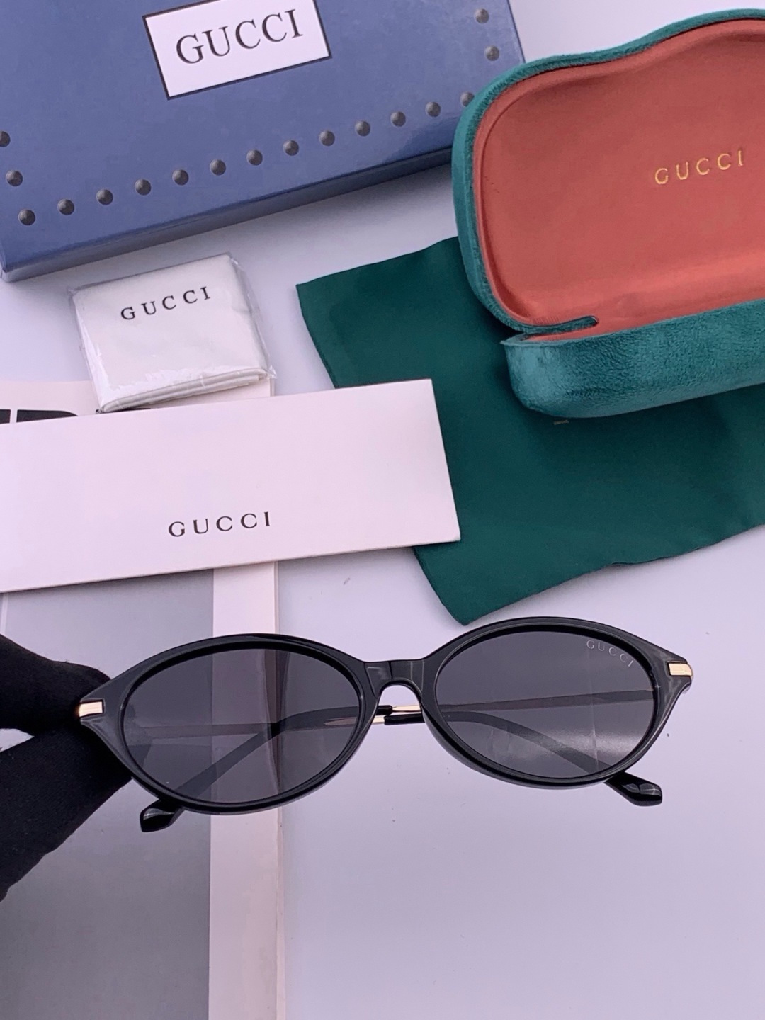 🔺 【GUCCI】开春新款 潮流爆款 时尚偏光太阳镜 高品质 佩戴舒适 网红潮款墨镜 女士高清尼龙偏光太阳镜🕶️ 🎉高品
