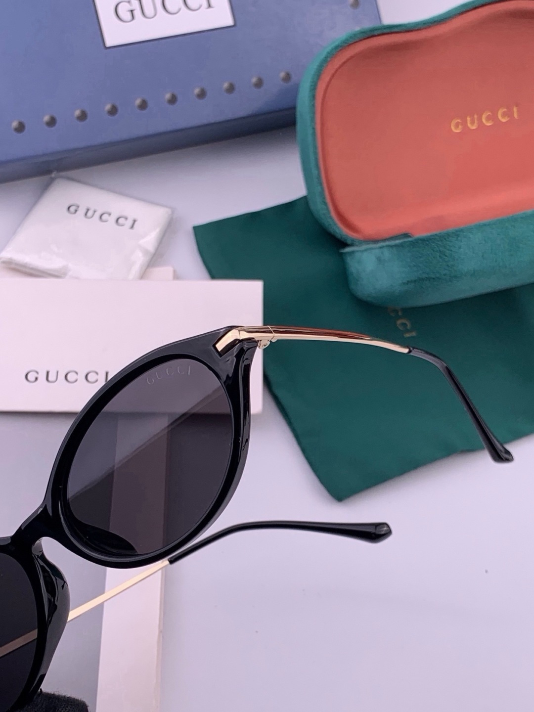 🔺 【GUCCI】开春新款 潮流爆款 时尚偏光太阳镜 高品质 佩戴舒适 网红潮款墨镜 女士高清尼龙偏光太阳镜🕶️ 🎉高品