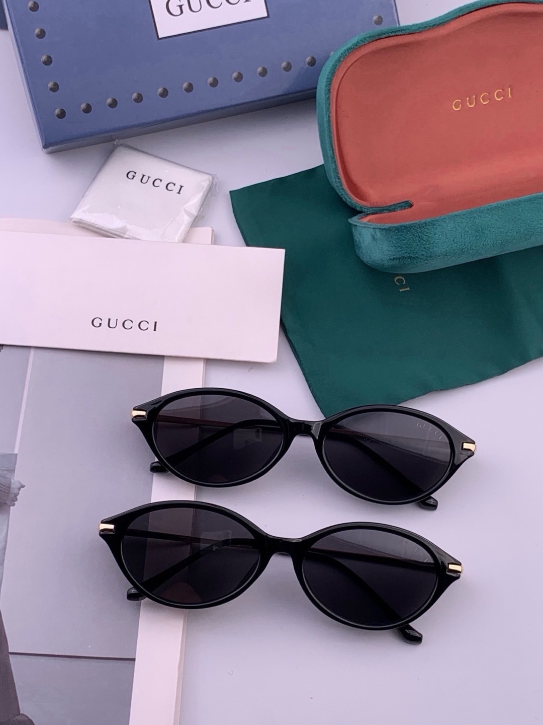 🔺 【GUCCI】开春新款 潮流爆款 时尚偏光太阳镜 高品质 佩戴舒适 网红潮款墨镜 女士高清尼龙偏光太阳镜🕶️ 🎉高品