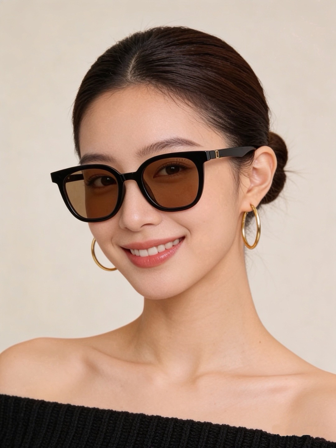 🔺 【GUCCI】开春新款 潮流爆款 时尚方框偏光太阳镜 高品质 佩戴舒适 网红潮款墨镜 女士高清尼龙偏光太阳镜🕶️ 🎉