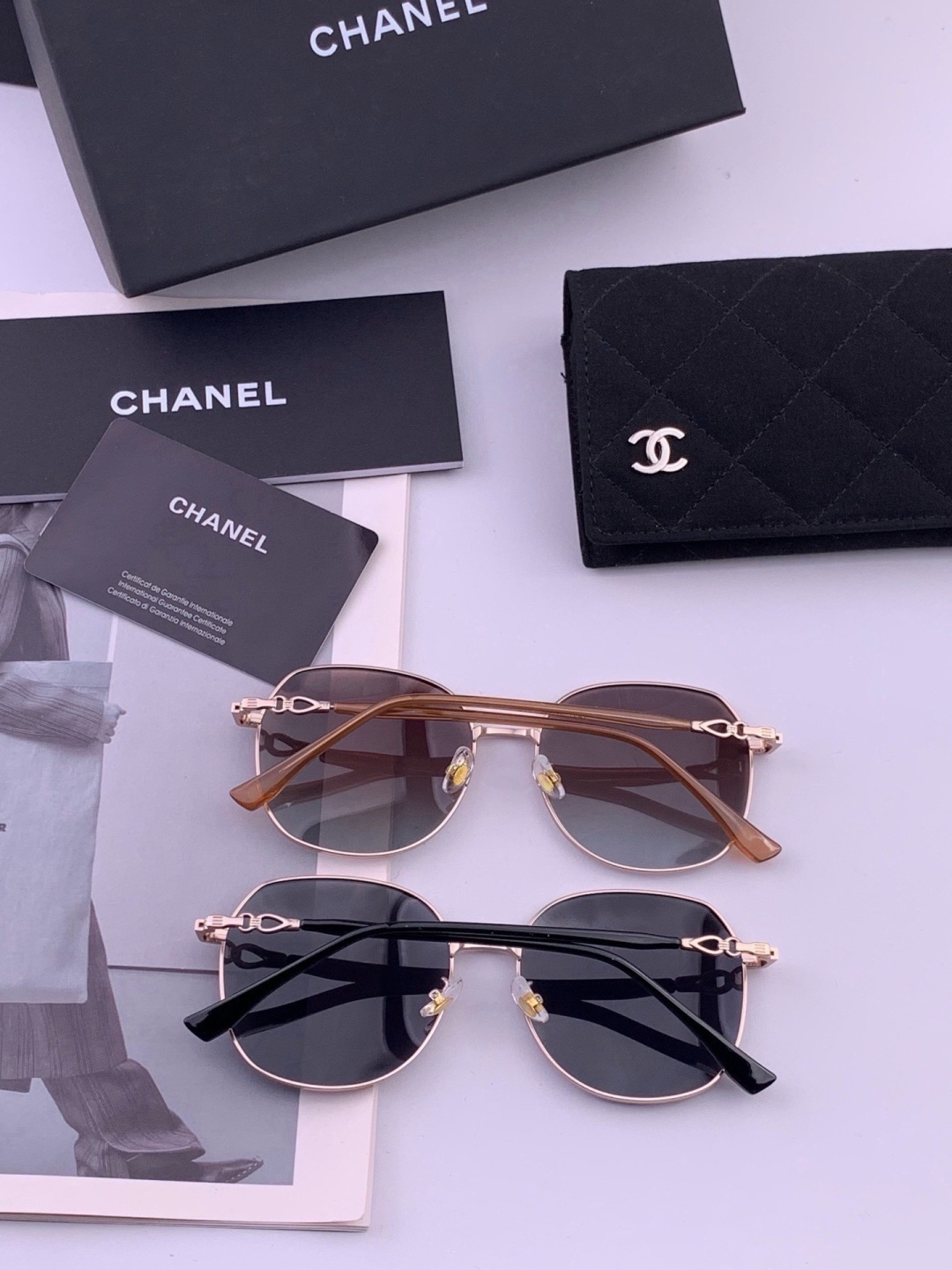 新品CHANEL 香奈儿太阳镜以独特魅力和前卫风格诠释春夏最新眼镜，质感超好佩带舒适 型号：CH1193