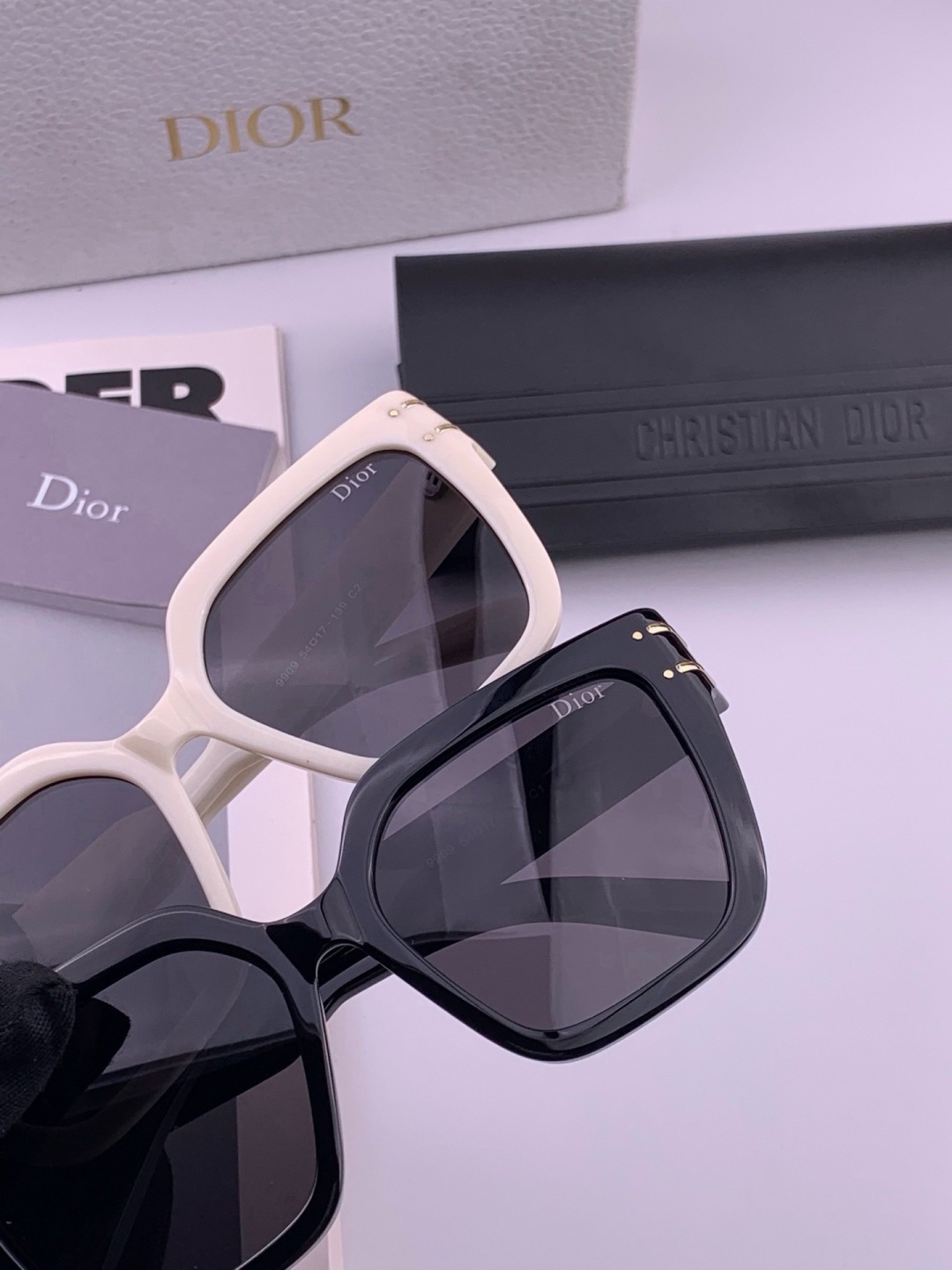 【DIOR】新款潮流爆款 时尚方框太阳镜 佩戴舒适 网红潮款墨镜  女士高清加厚偏光太阳镜🕶️ 🎉高品质TR镜框 ♥️♥