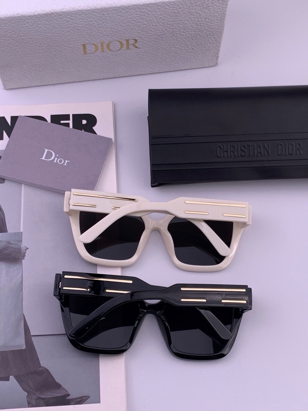 【DIOR】新款潮流爆款 时尚方框太阳镜 佩戴舒适 网红潮款墨镜  女士高清加厚偏光太阳镜🕶️ 🎉高品质TR镜框 ♥️♥