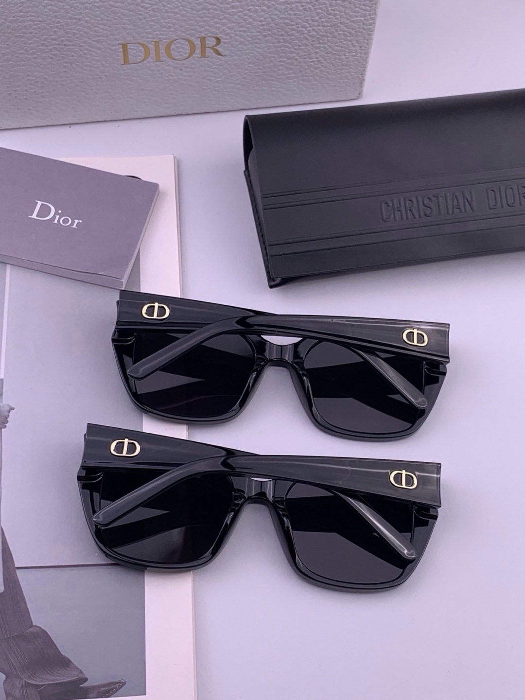 【DIOR】新款潮流爆款 时尚方框太阳镜 佩戴舒适 网红潮款墨镜  女士高清加厚偏光太阳镜🕶️ 🎉高品质TR镜框 ♥️♥