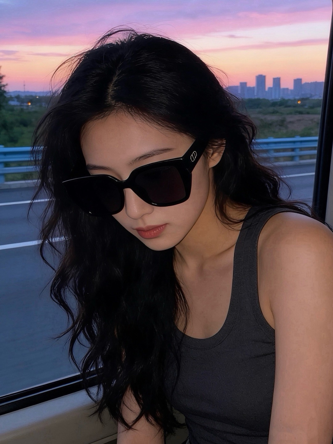 【DIOR】新款潮流爆款 时尚方框太阳镜 佩戴舒适 网红潮款墨镜  女士高清加厚偏光太阳镜🕶️ 🎉高品质TR镜框 ♥️♥
