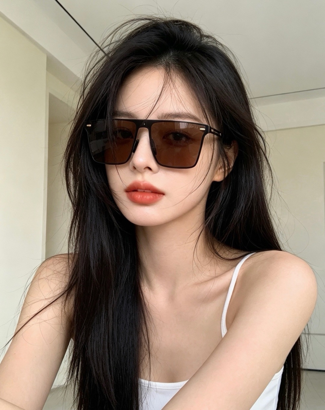 Gucci古奇 新款连体驶驾镜墨镜出行必众备多明星同款 太阳镜 男女太士阳镜飞行  型号：G0382