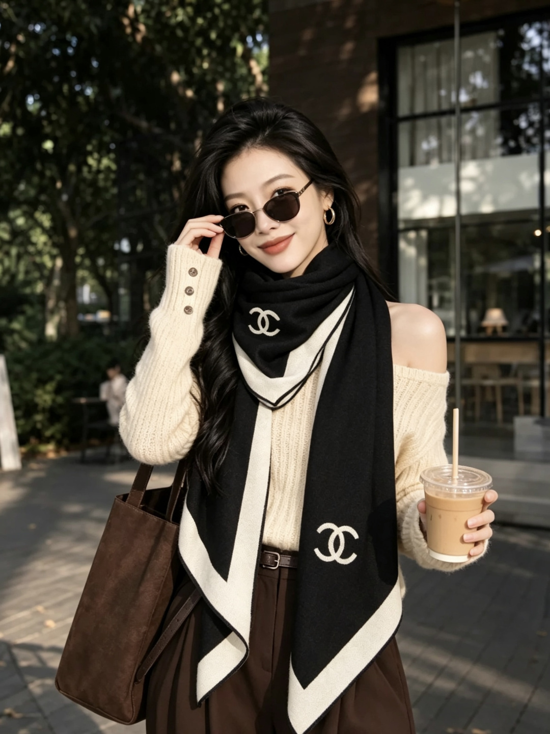 2026秋冬新品 Chanel  140披肩 30%真丝70%羊绒 马修.布拉齐将自己的首个系列作品构思为一场与嘉柏丽尔