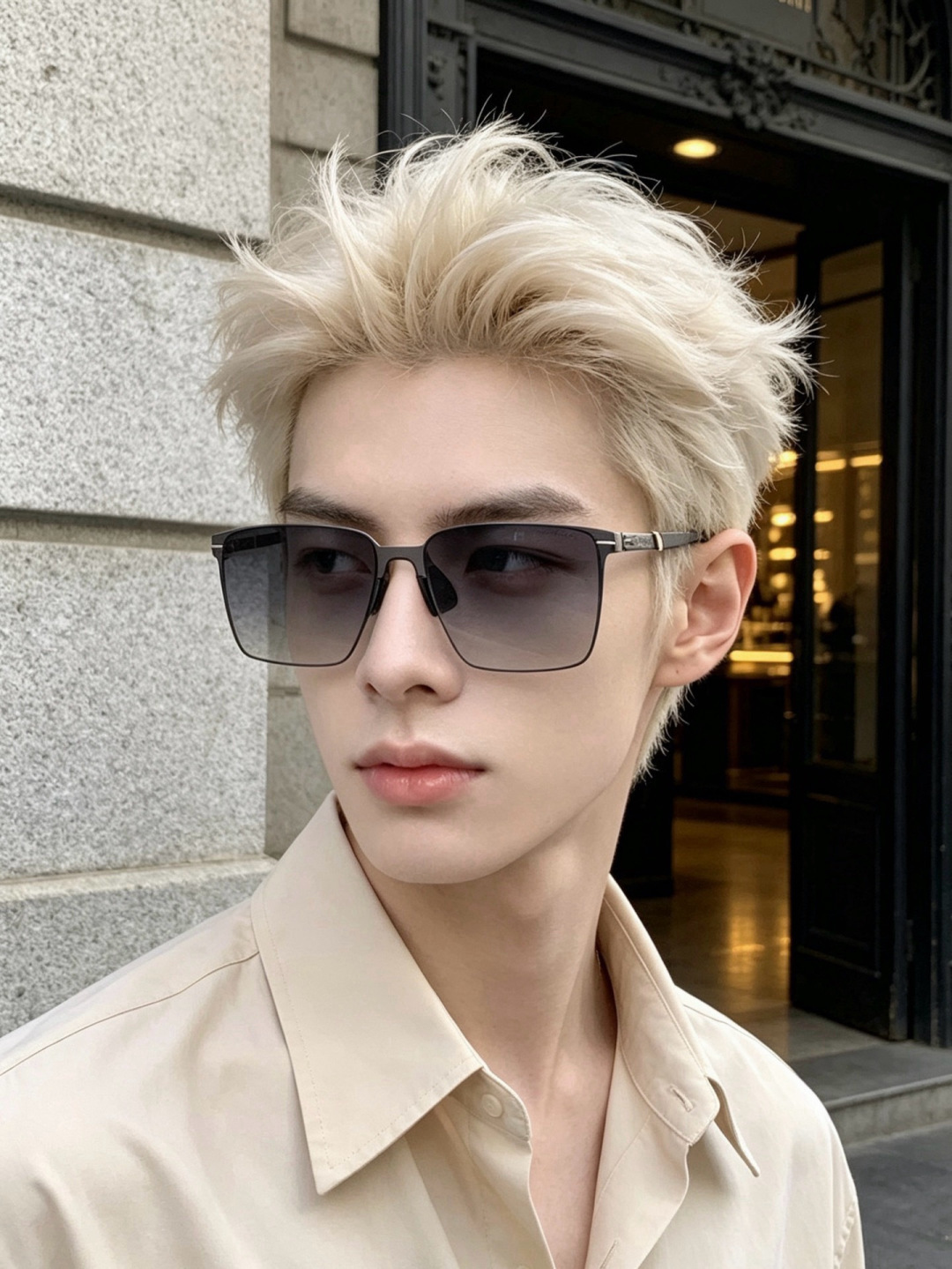 ♦️LV  新款男女情侣款太阳镜多边形墨镜iP电镀永不褪色 超轻超有弹性整幅眼镜无螺丝重要的是压不坏 高清尼龙镜片、精湛