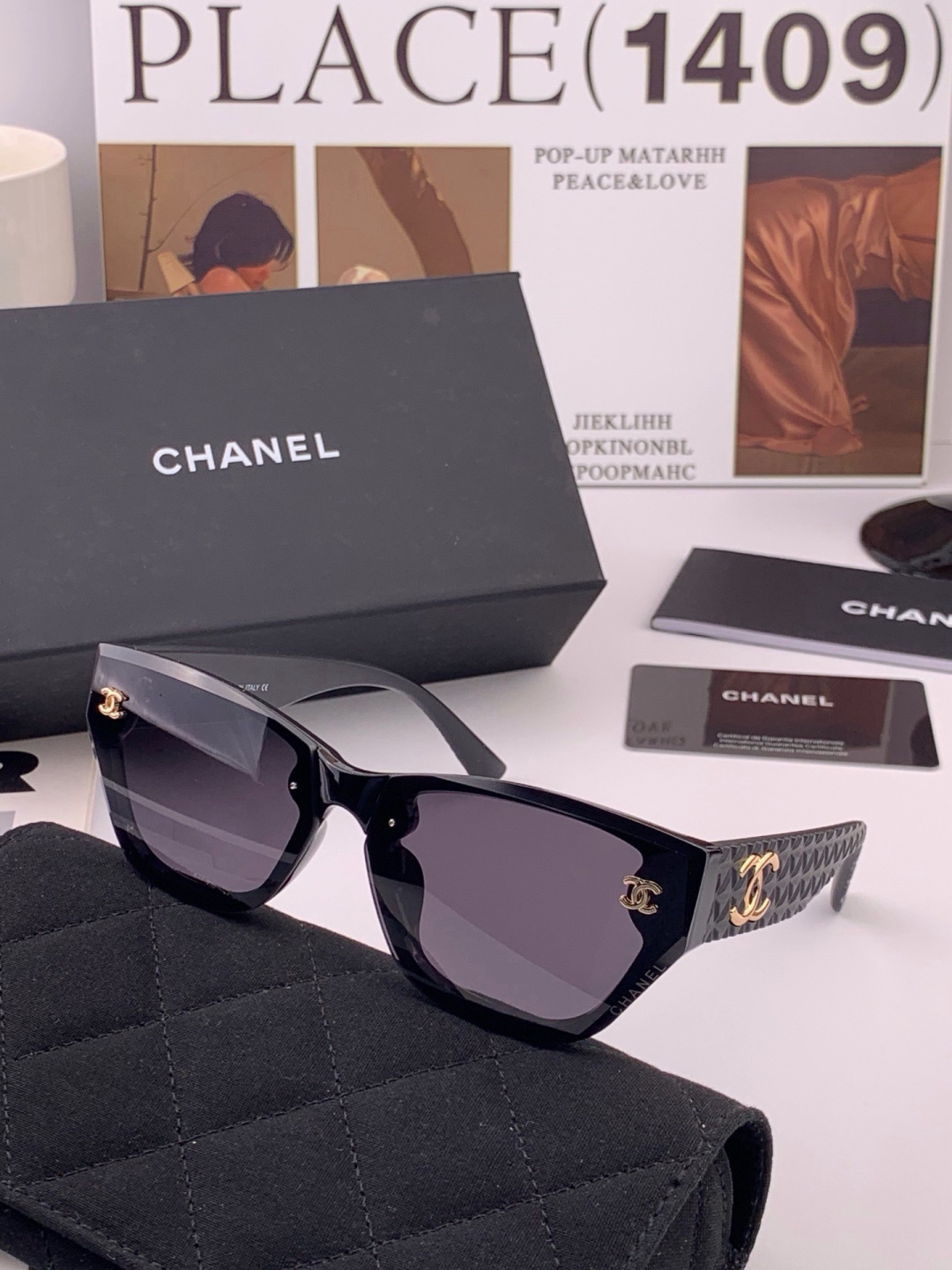 新品CHANEL 香奈儿太阳镜以独特魅力和前卫风格诠释春夏最新眼镜，质感超好佩带舒适 型号：CH6530 