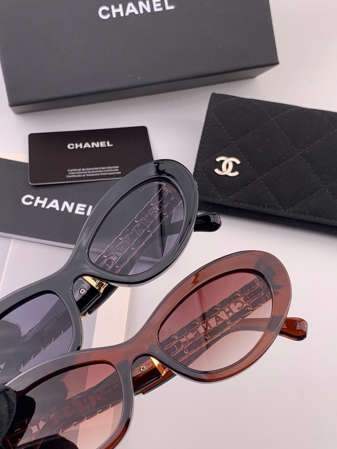 Chanel大框太阳镜墨镜  经典的方框设计，不挑脸型，无论搭配大衣还是连衣裙都非常显气质偏光镜片预防紫外线  型号：C