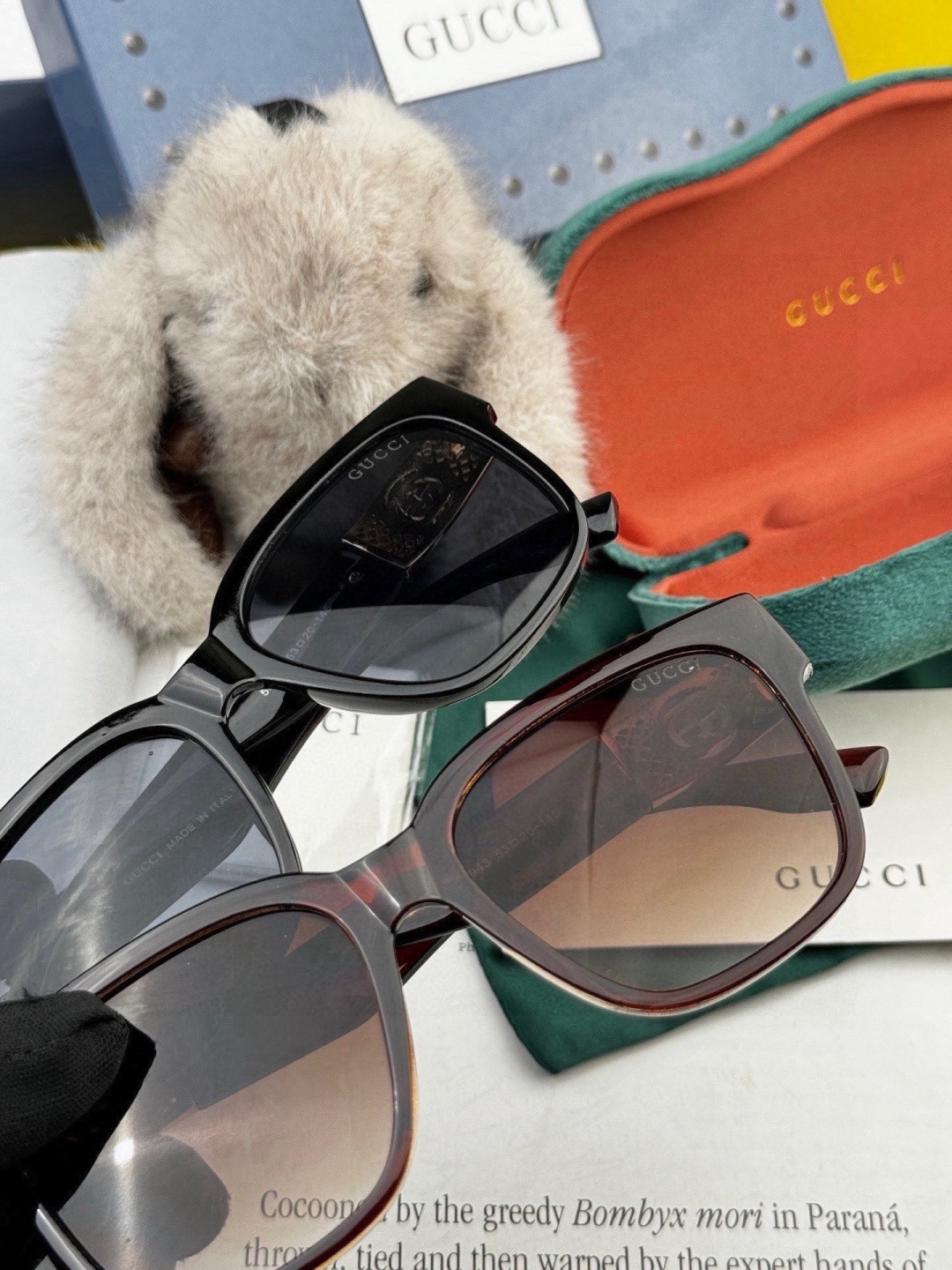 🔺 【GUCCI】开春新款 潮流爆款 时尚方框太阳镜 高品质 佩戴舒适 网红潮款墨镜 型号：G35804