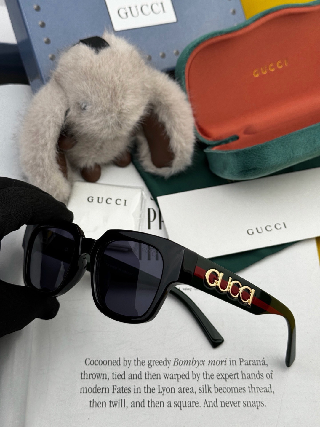 🔺 【GUCCI】开春新款 潮流爆款 时尚方框太阳镜 高品质 佩戴舒适 网红潮款墨镜 型号：G1232