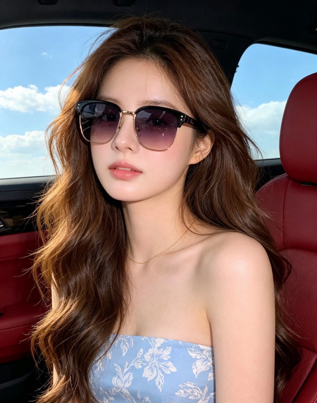 【GUCCI】新款GUCCI 时尚百搭大方框，别致半框设计 大气风格 全新清新配色，街拍气质护目太阳镜 ！型号：G282