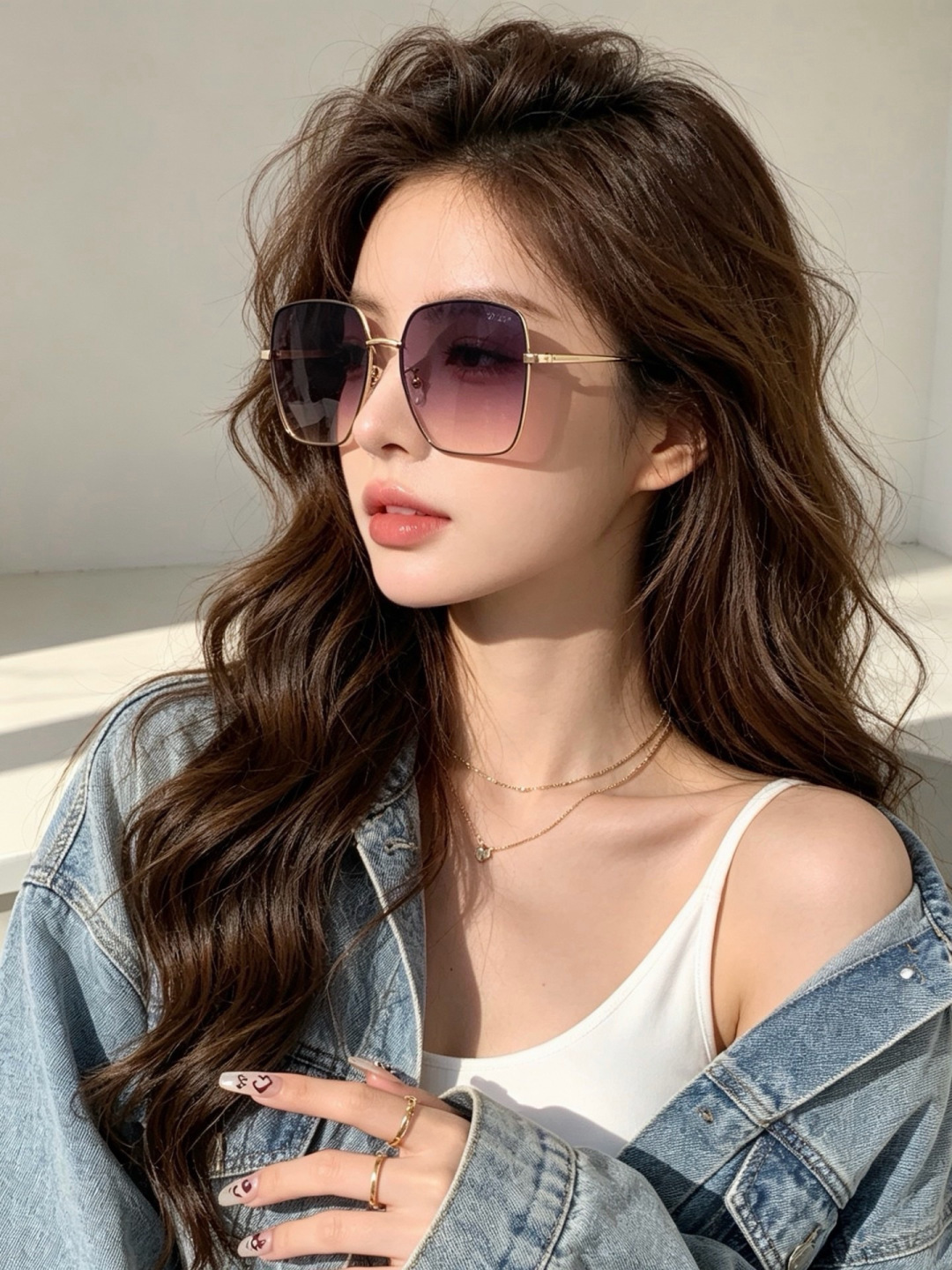 🔺 【DIOR-迪奥】开春新款 潮流爆款 时尚方框偏光太阳镜 高品质 佩戴舒适 网红潮款墨镜 型号：D5813