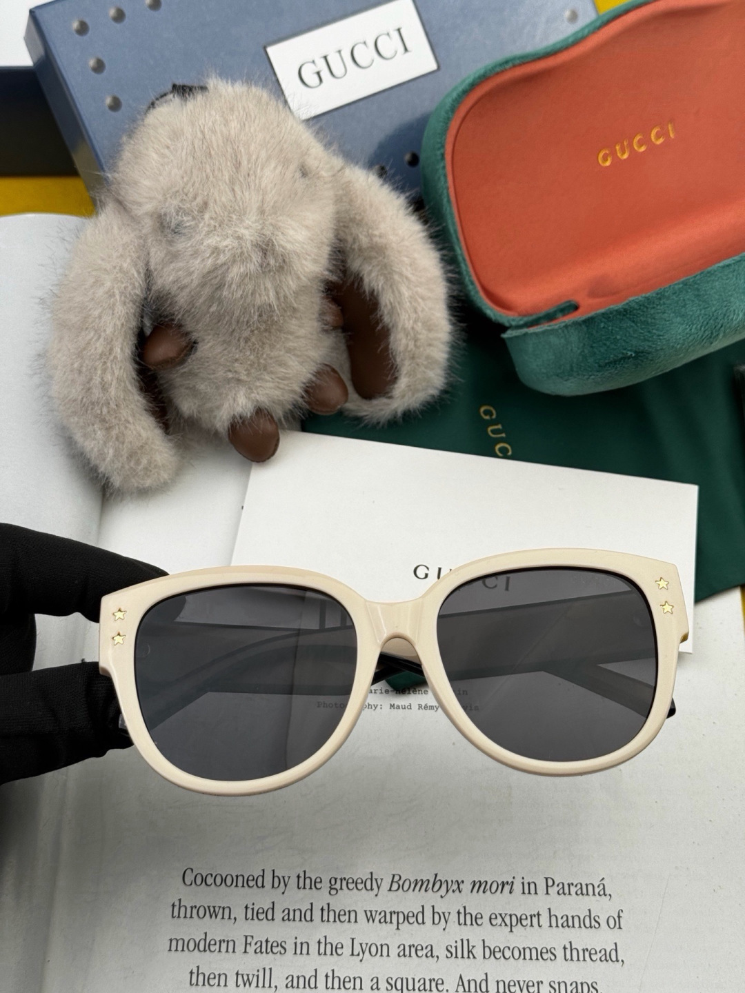 🔺 【GUCCI-偏光太阳镜】开春新款 潮流爆款 时尚圆框偏光太阳镜 高品质 佩戴舒适 网红潮款墨镜 女士高清偏光太阳镜