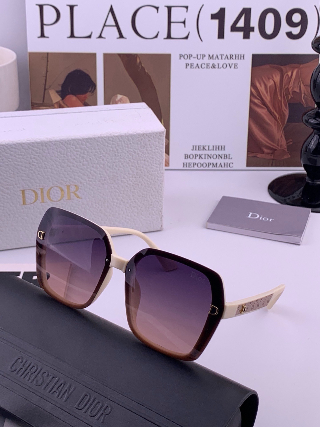 【DIOR】迪奥偏光太阳镜 时尚造型 开车驾驶镜时尚墨镜🌸世界顶级奢华品牌，品质保证！😍😍经典款, 明星热爱!💥💥有史以