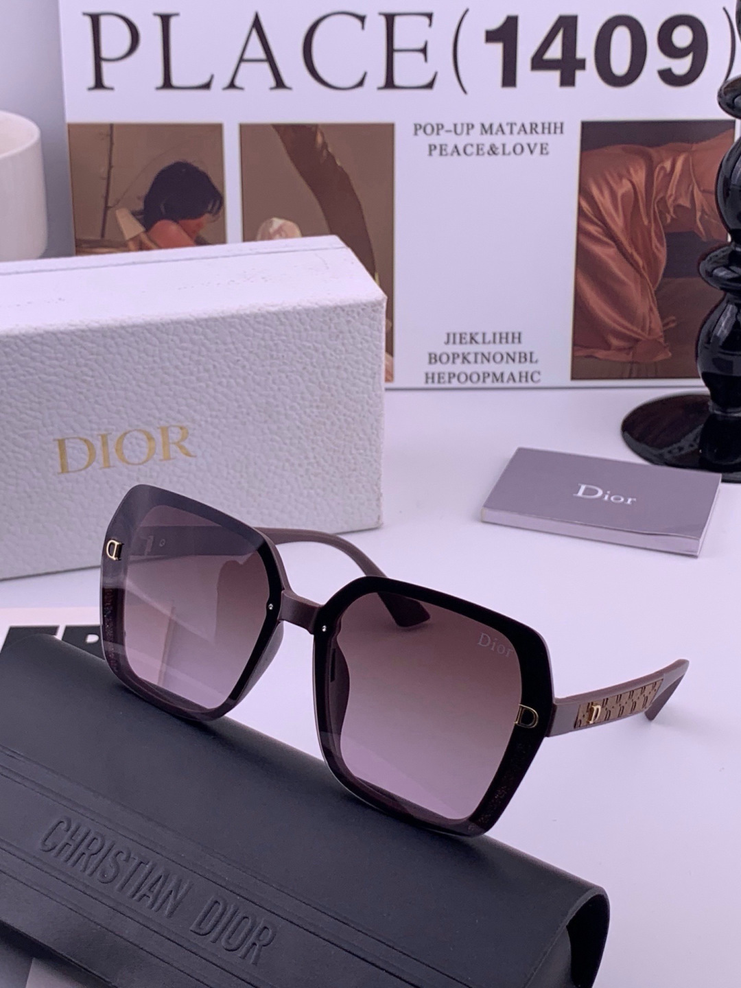 【DIOR】迪奥偏光太阳镜 时尚造型 开车驾驶镜时尚墨镜🌸世界顶级奢华品牌，品质保证！😍😍经典款, 明星热爱!💥💥有史以