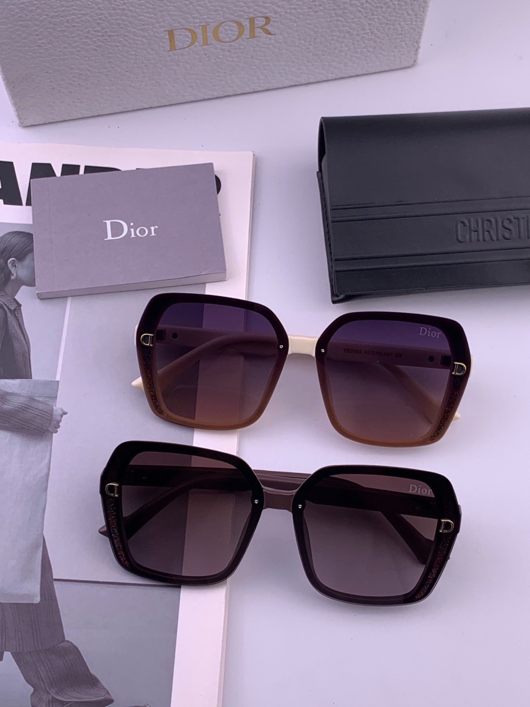 【DIOR】迪奥偏光太阳镜 时尚造型 开车驾驶镜时尚墨镜🌸世界顶级奢华品牌，品质保证！😍😍经典款, 明星热爱!💥💥有史以