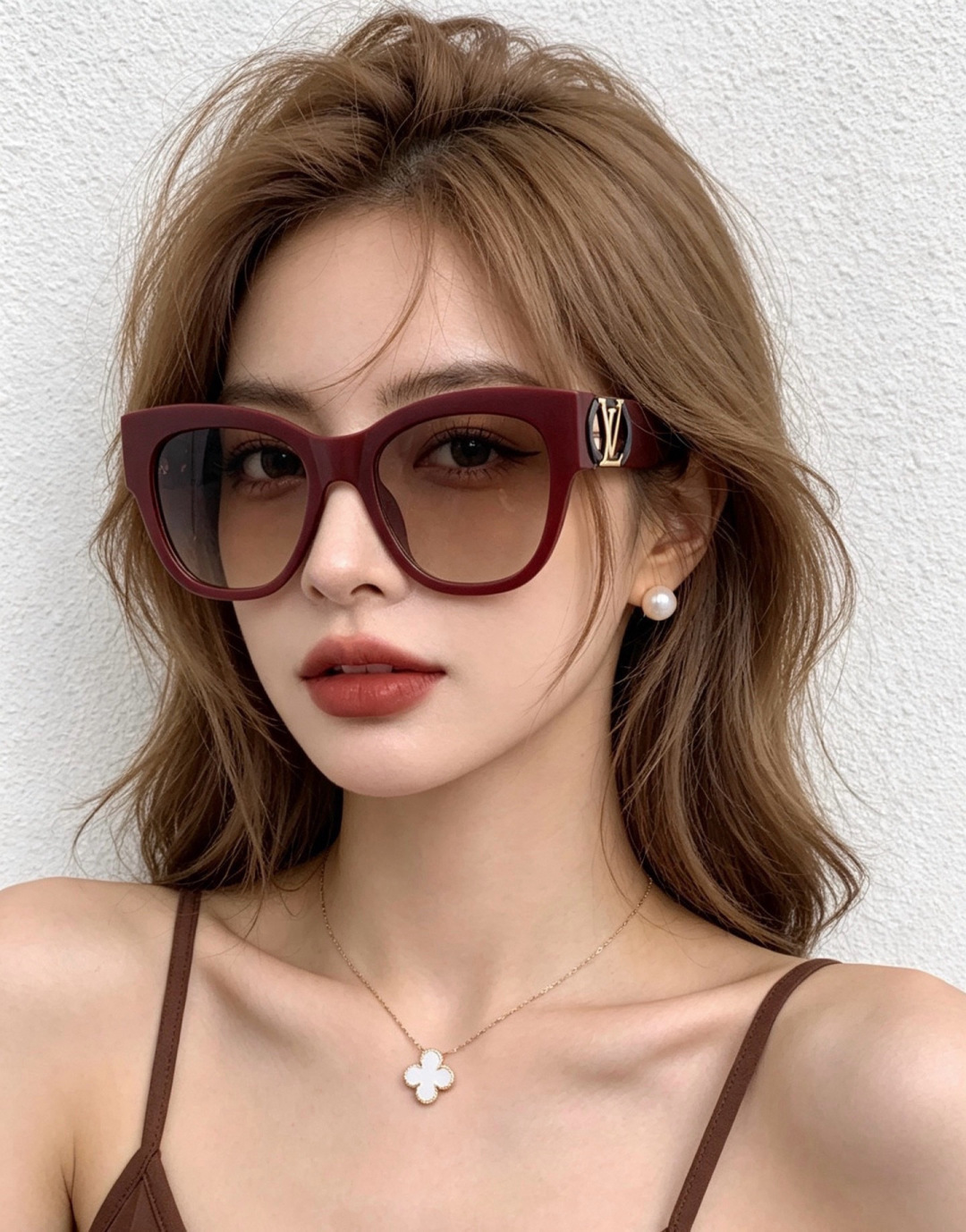 LV 新款女士方框太阳眼镜 开车墨镜 新款太阳镜  时尚大方 舒适轻盈 精致奢华 超轻 型号：L07002