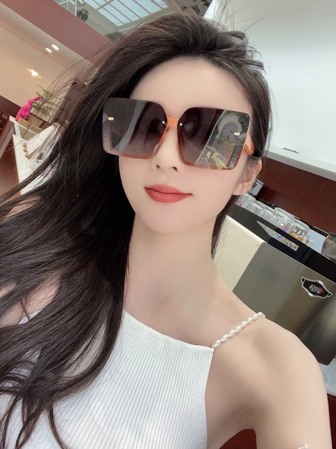 🔺 【DIOR-迪奥】开春新款 潮流爆款 时尚方框偏光太阳镜 高品质 佩戴舒适 网红潮款墨镜 女士高清加厚偏光太阳镜🕶️