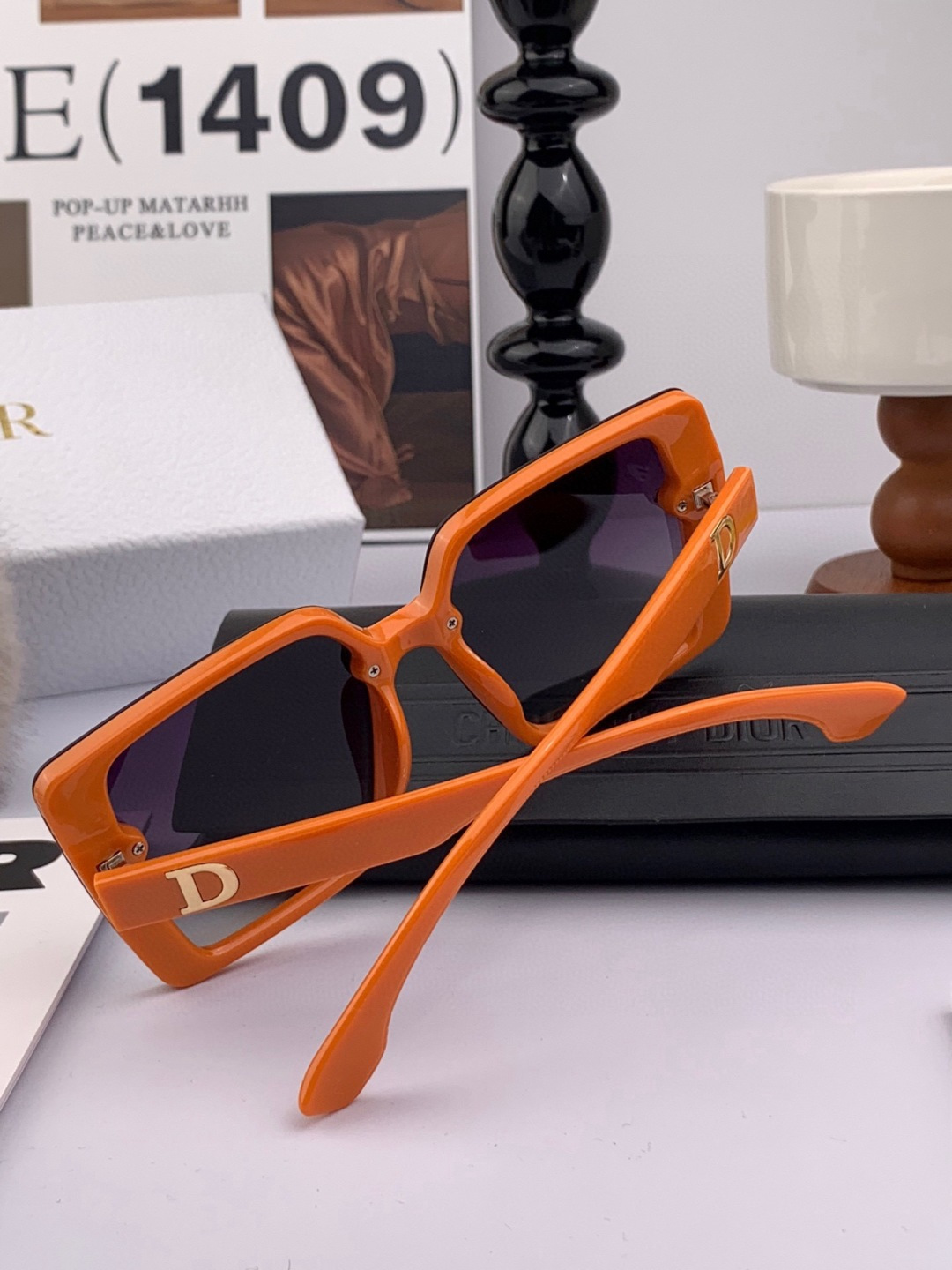 🔺 【DIOR-迪奥】开春新款 潮流爆款 时尚方框偏光太阳镜 高品质 佩戴舒适 网红潮款墨镜 女士高清加厚偏光太阳镜🕶️